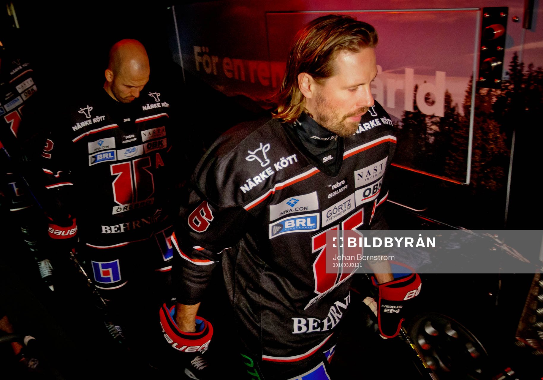 Örebros Stefan Warg utan hjälm