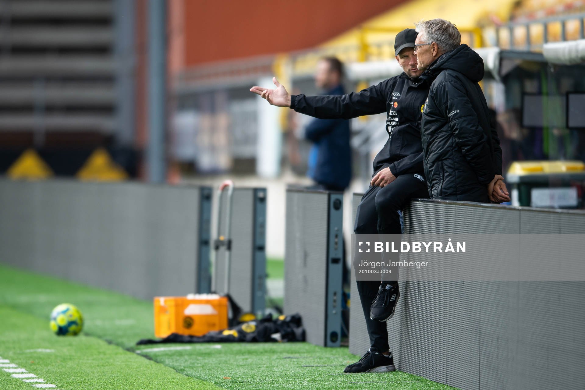 Elfsborgs U17 tränare Joakim Alexandersson och Hans Lindbom