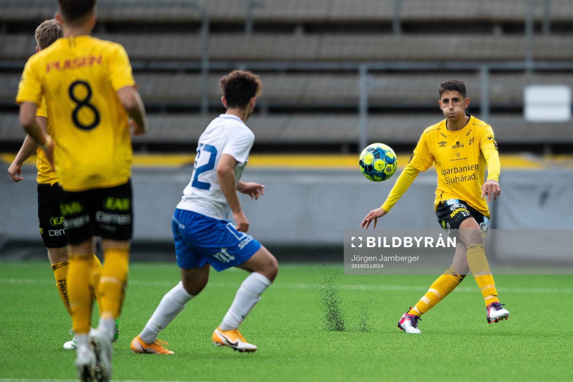 Elfsborgs Arian Sawsani under fotbollsmatchen i U17 Allsvenskan den 3 oktober 2020 i Borås.