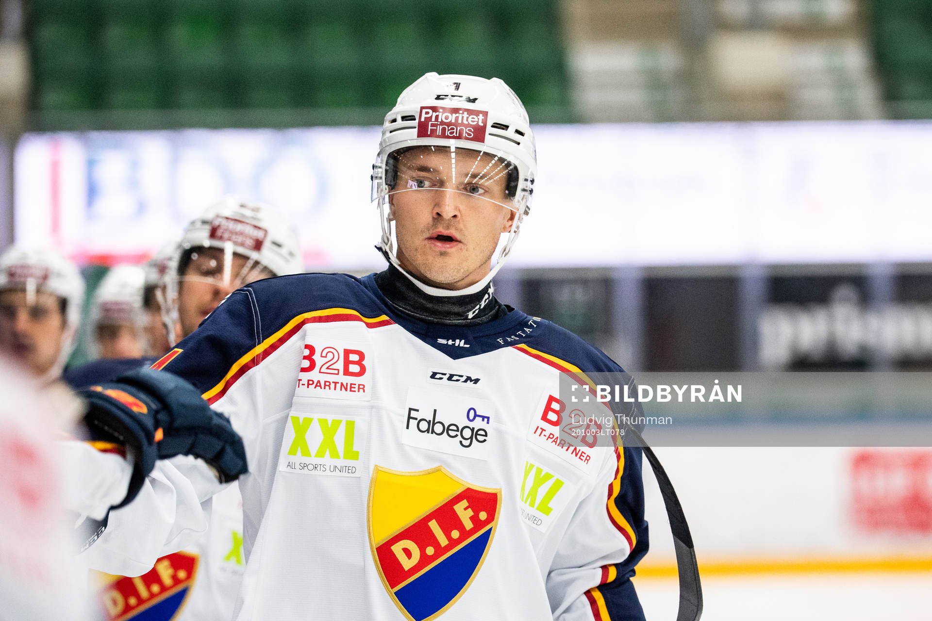 Djurgårdens Marcus Högström jublar