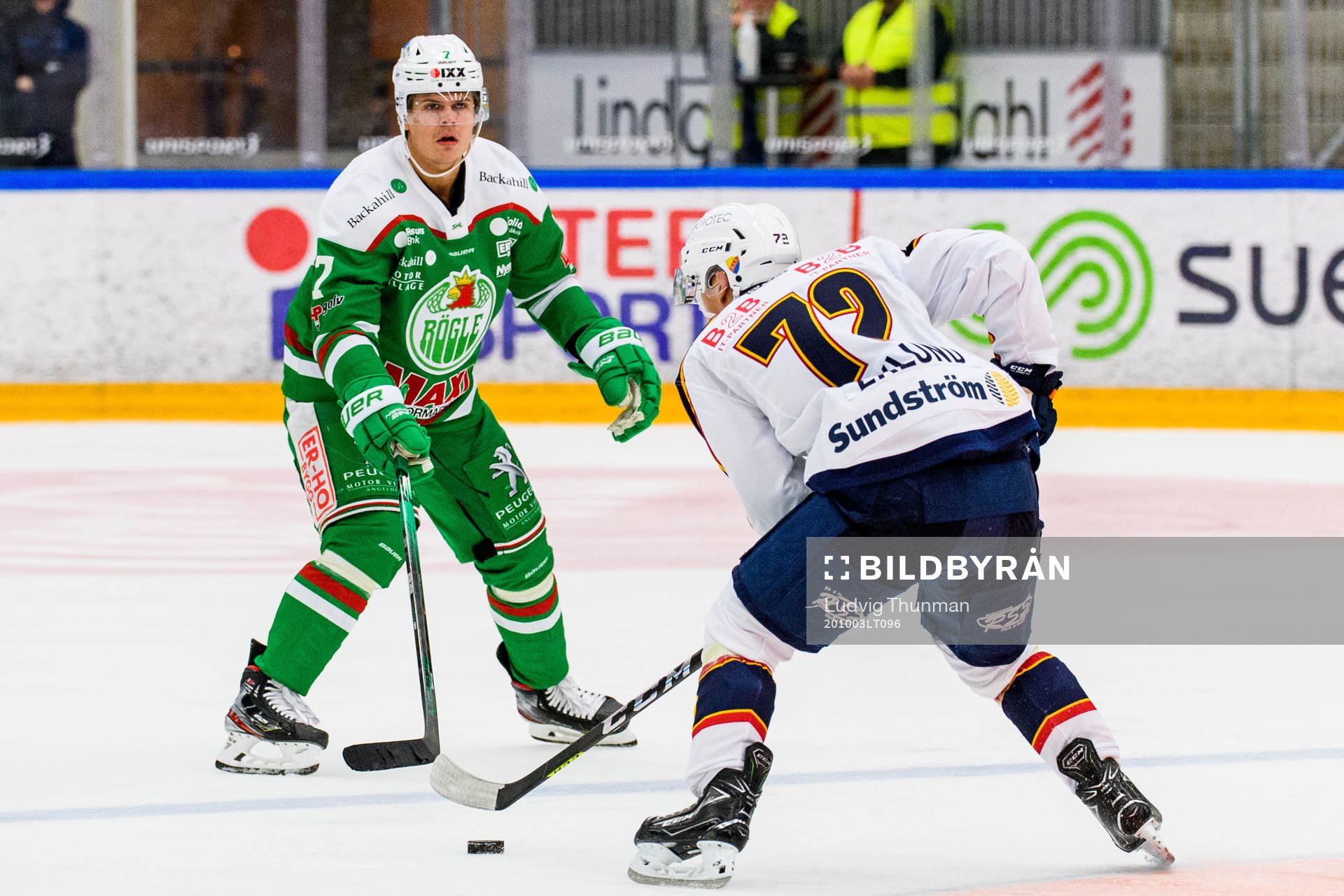 Rögles Erlend Lesund och Djurgårdens William Eklund