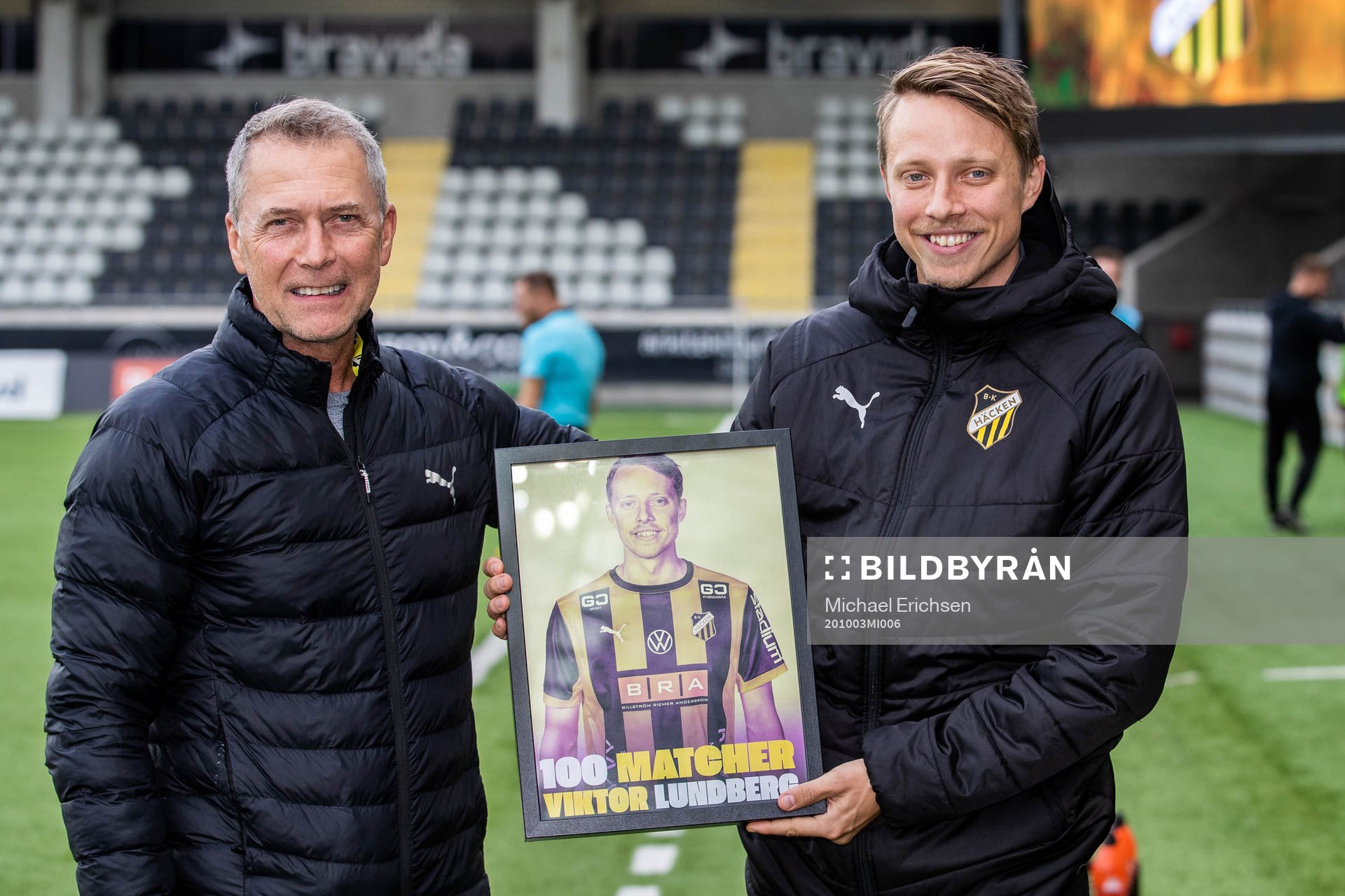Häckens sportchef Sonny Karlsson och Viktor Lundberg