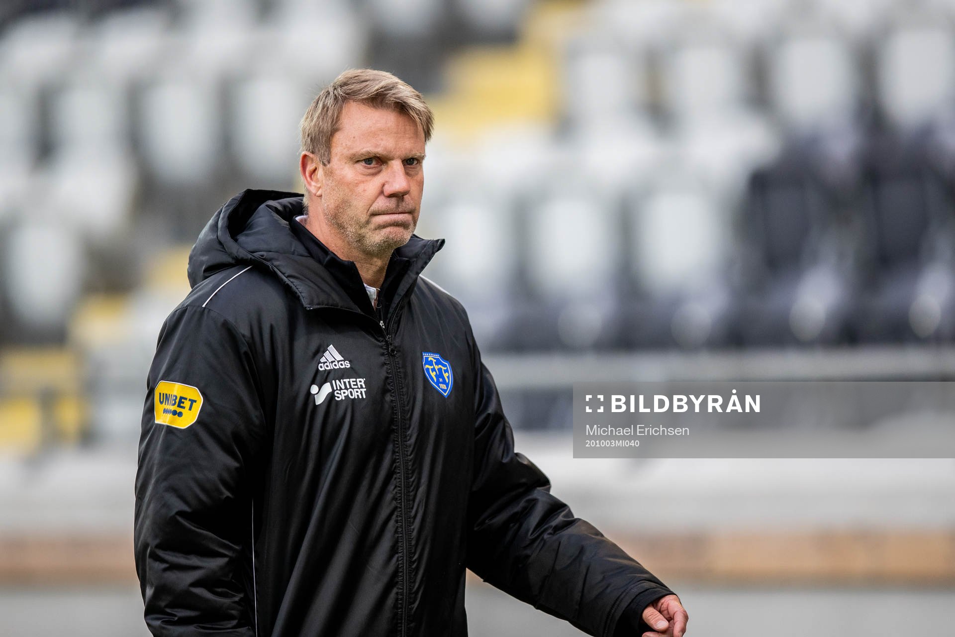 Falkenbergs tränare Hasse Eklund deppar