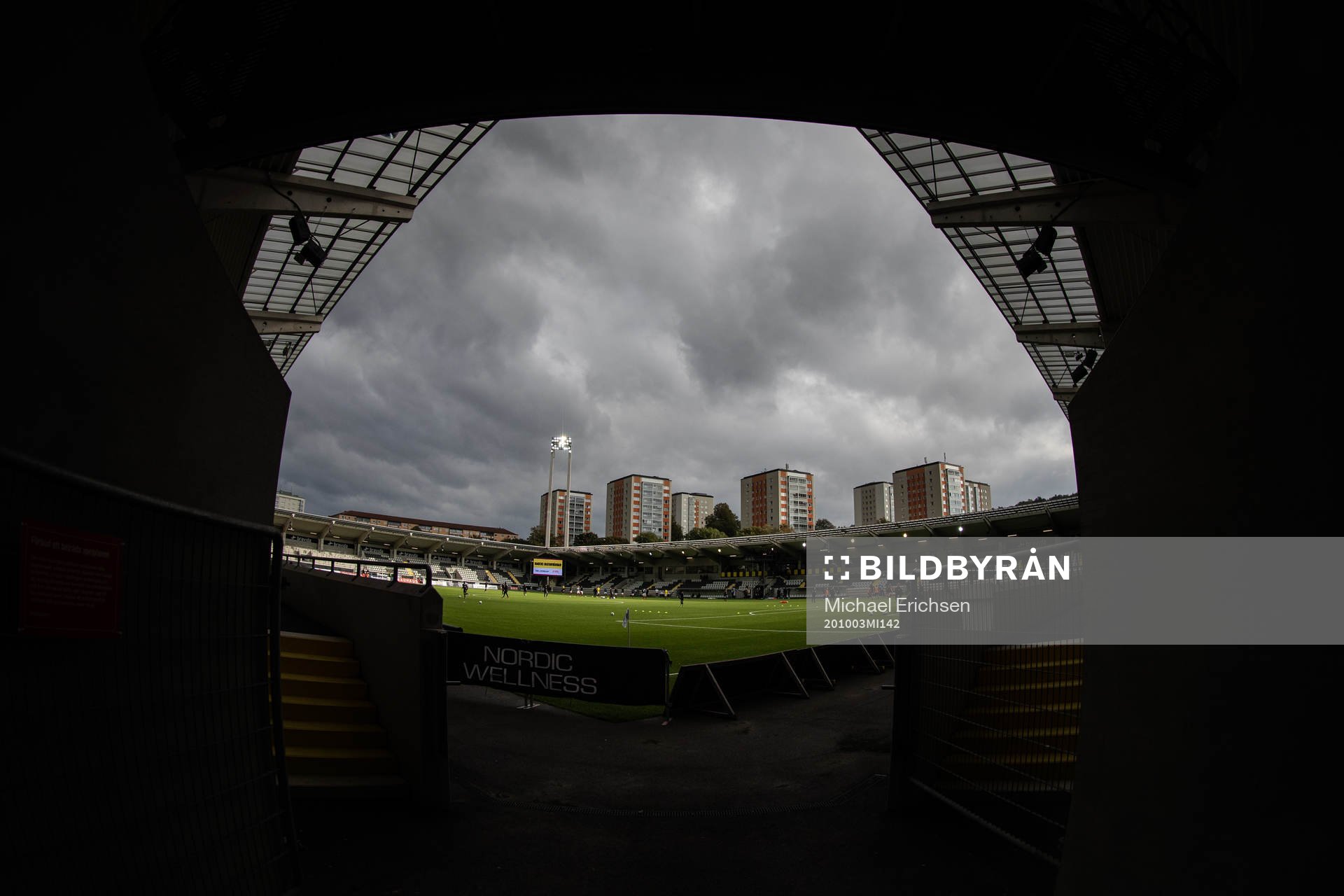 Bravida Arena interiört innan fotbollsmatchen i Allsvenskan mellan Häcken och Falkenberg den 3 oktober 2020 i Göteborg.