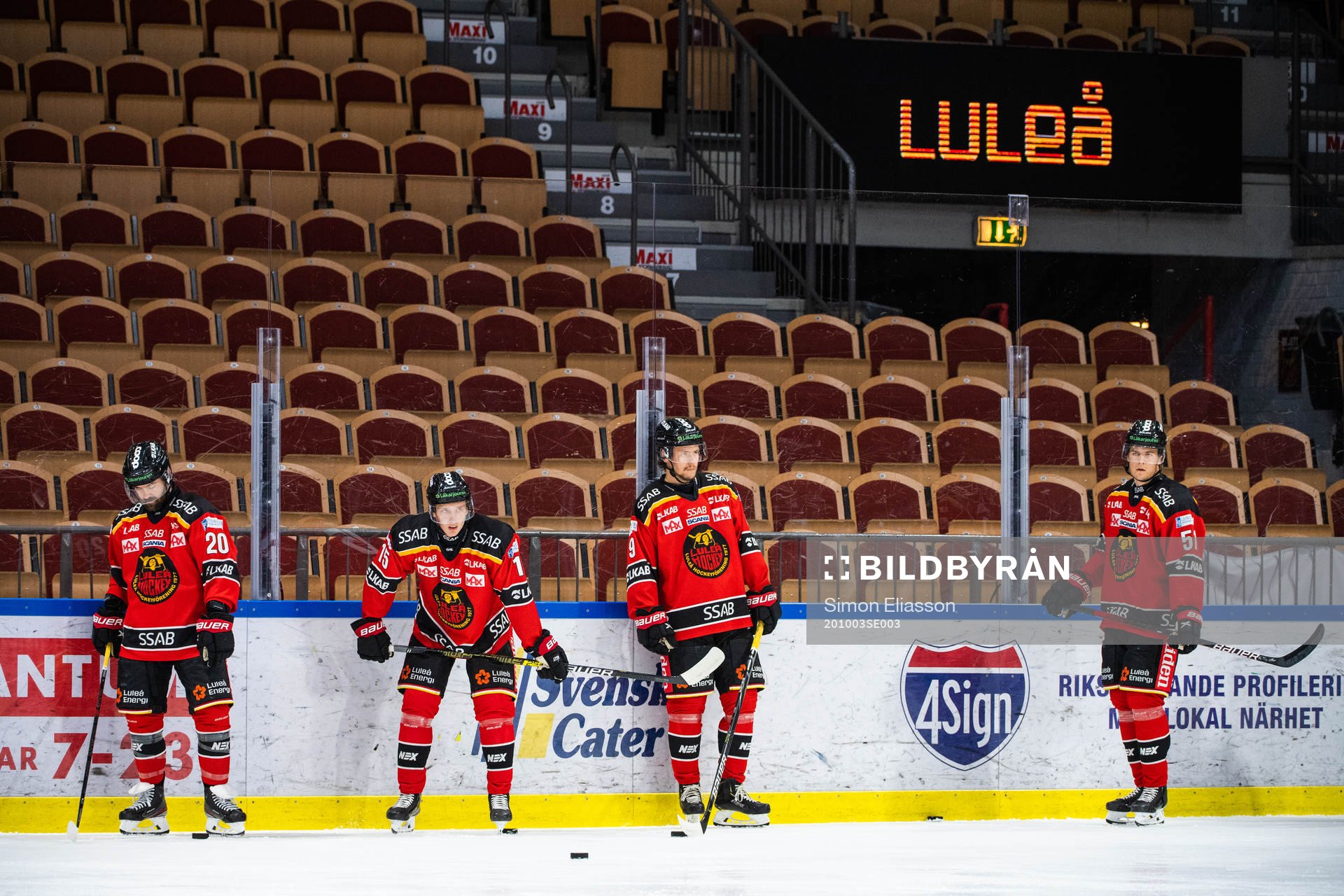 Luleås Jack Connolly, Carl Mattsson, Victor Berglund och