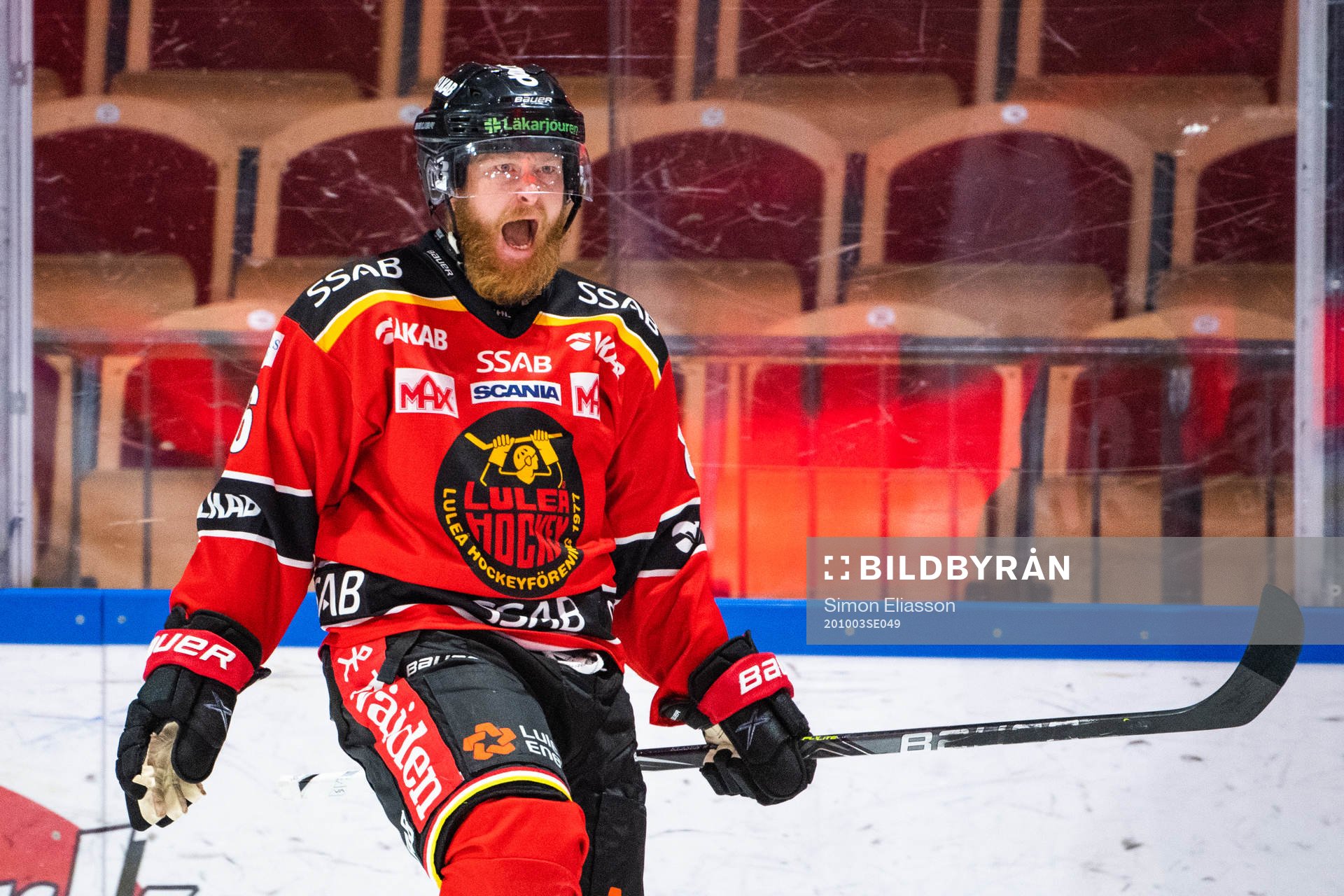 Luleås Linus Klasen jublar
