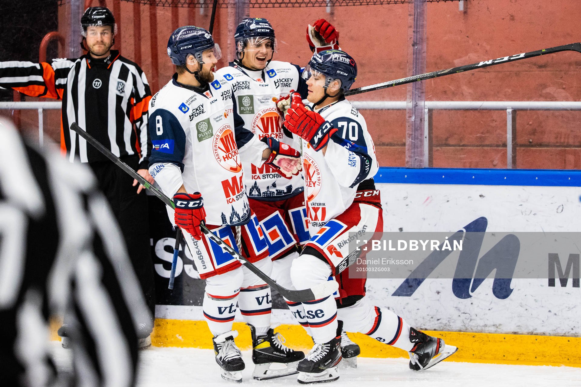 Västerviks Jacob Bjerselius (h) jublar