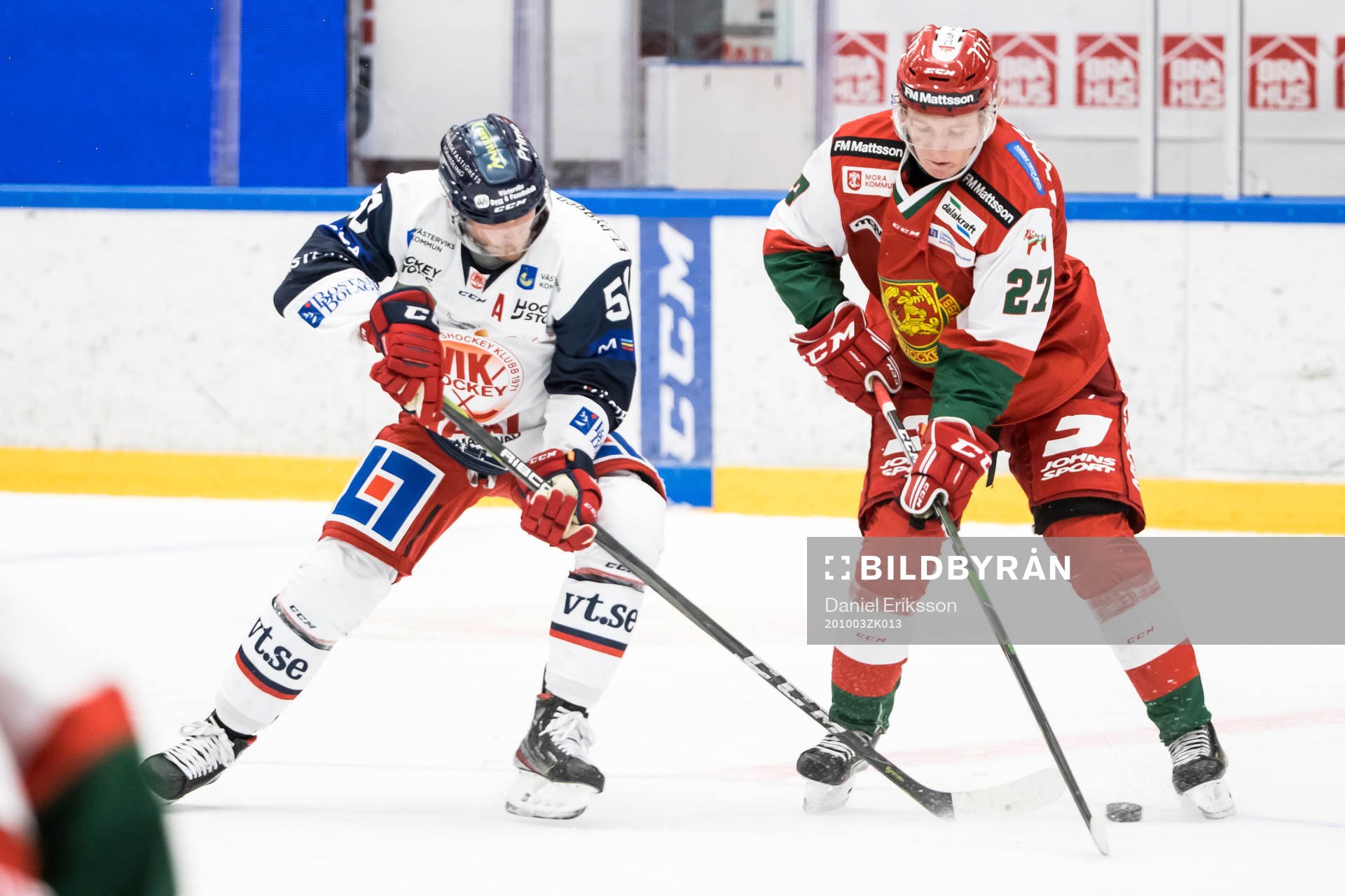 Västerviks Kellen Jones och Moras Isac Andersson