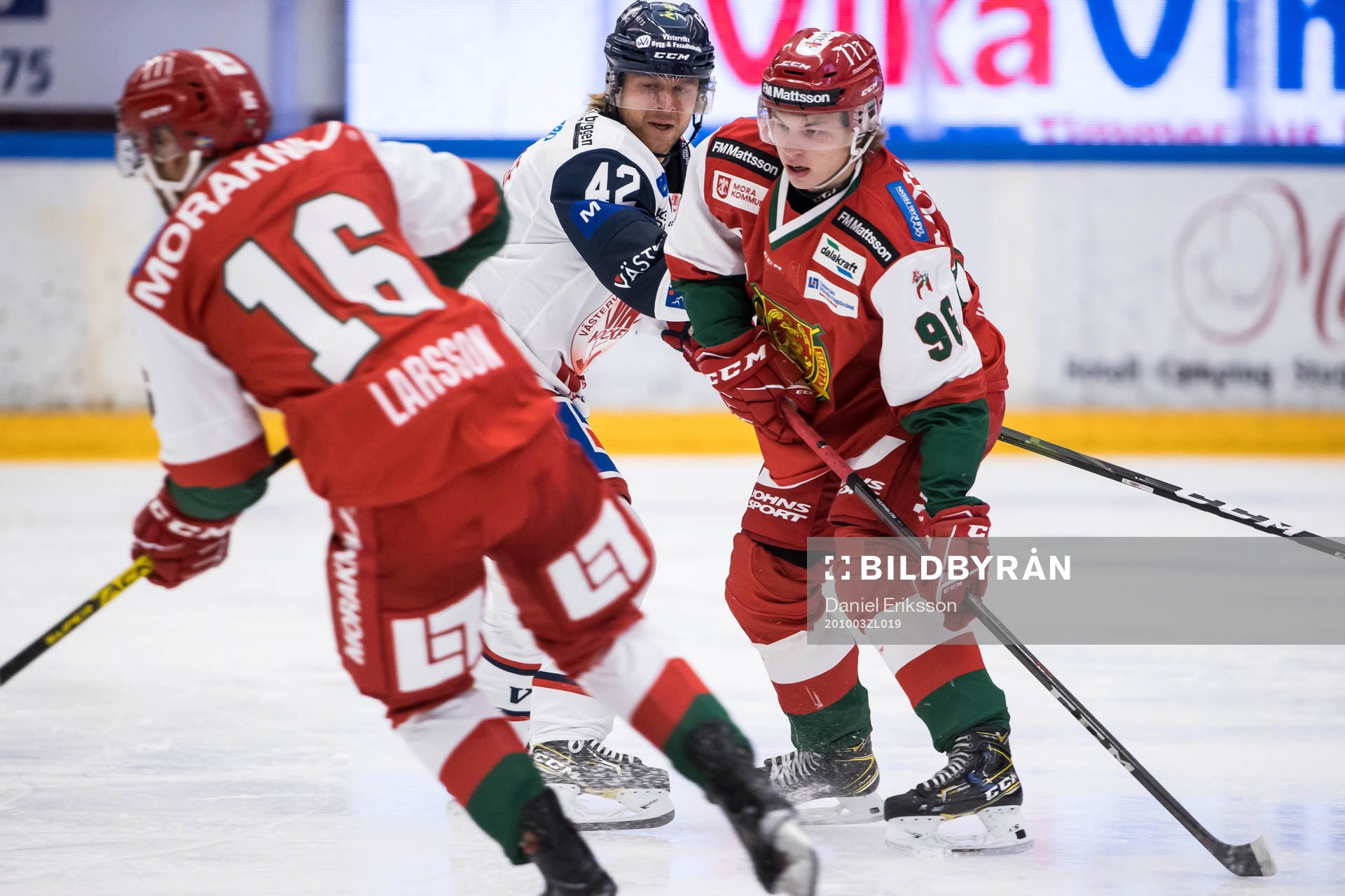 Västerviks Oskar Drugge och Moras Lukas Wernblom