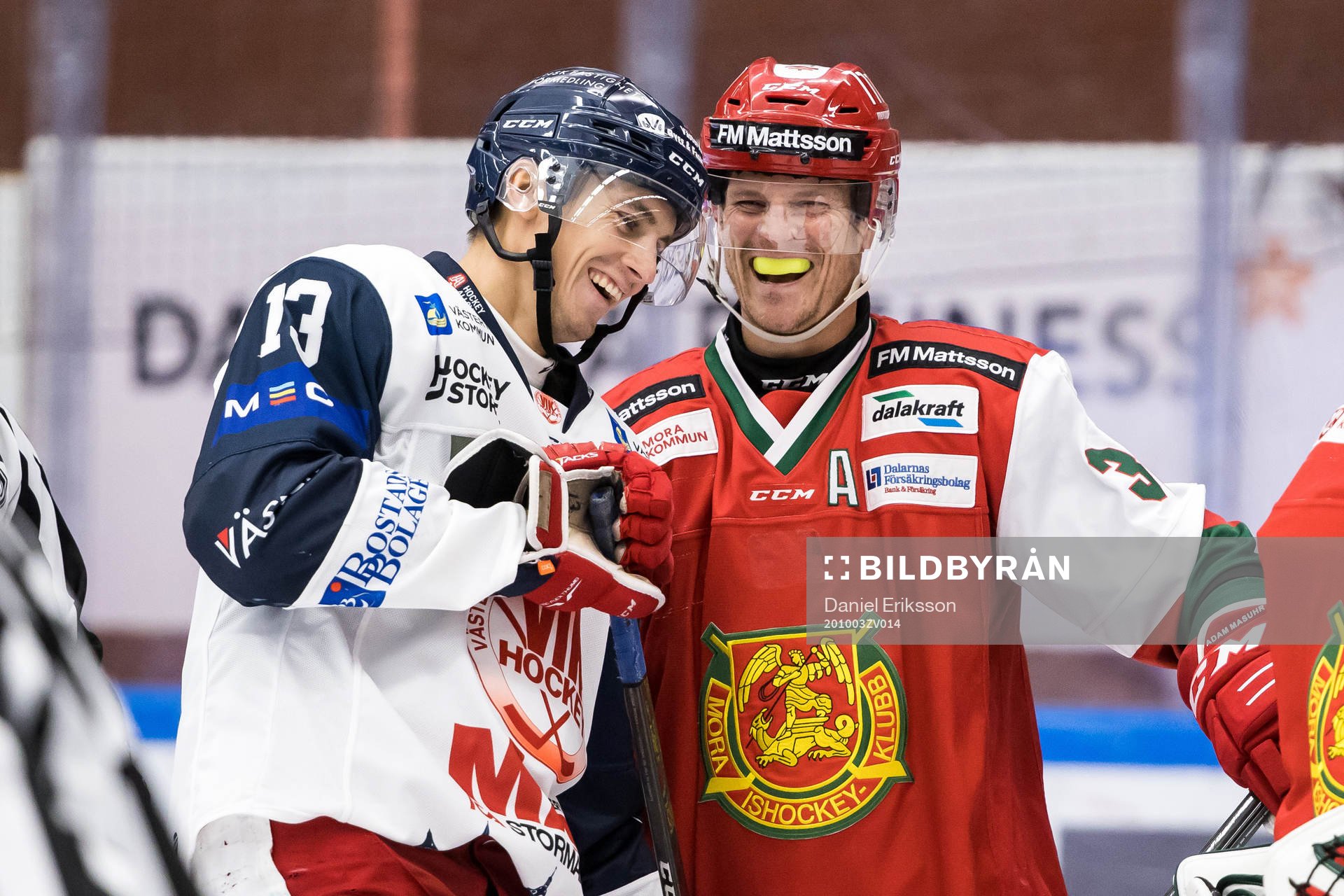 Västerviks Fabian Ilestedt och Moras Adam Masuhr