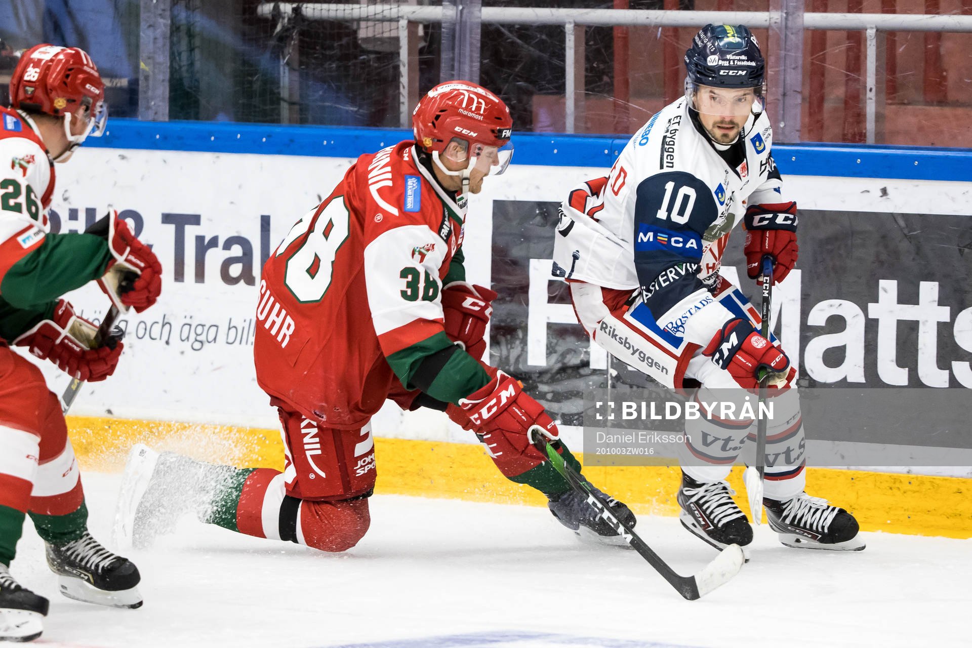 Moras Adam Masuhr och Västerviks Gerry Fitzgerald