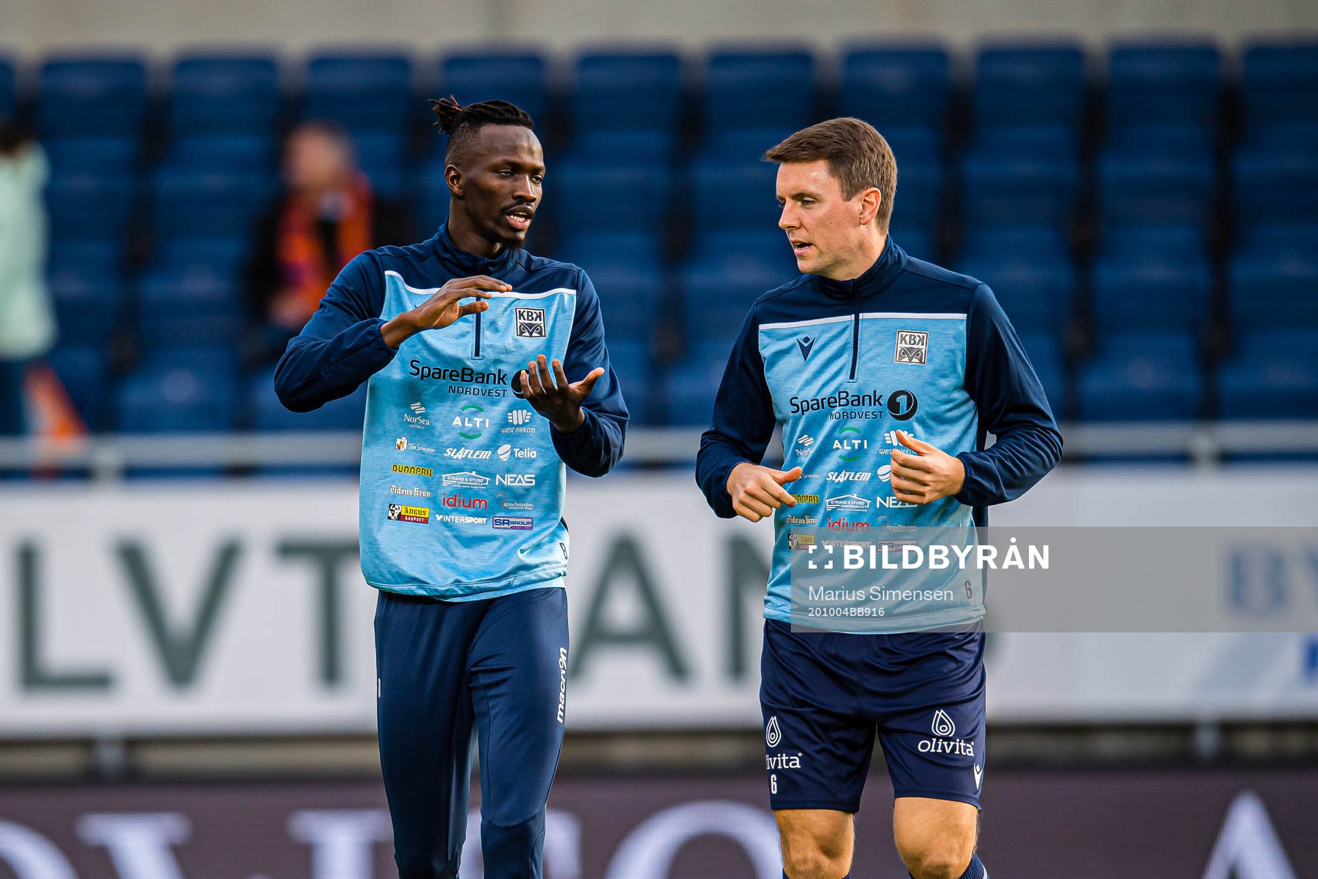 Amidou Diop and Andreas Eines Hopmark of Kristiansund