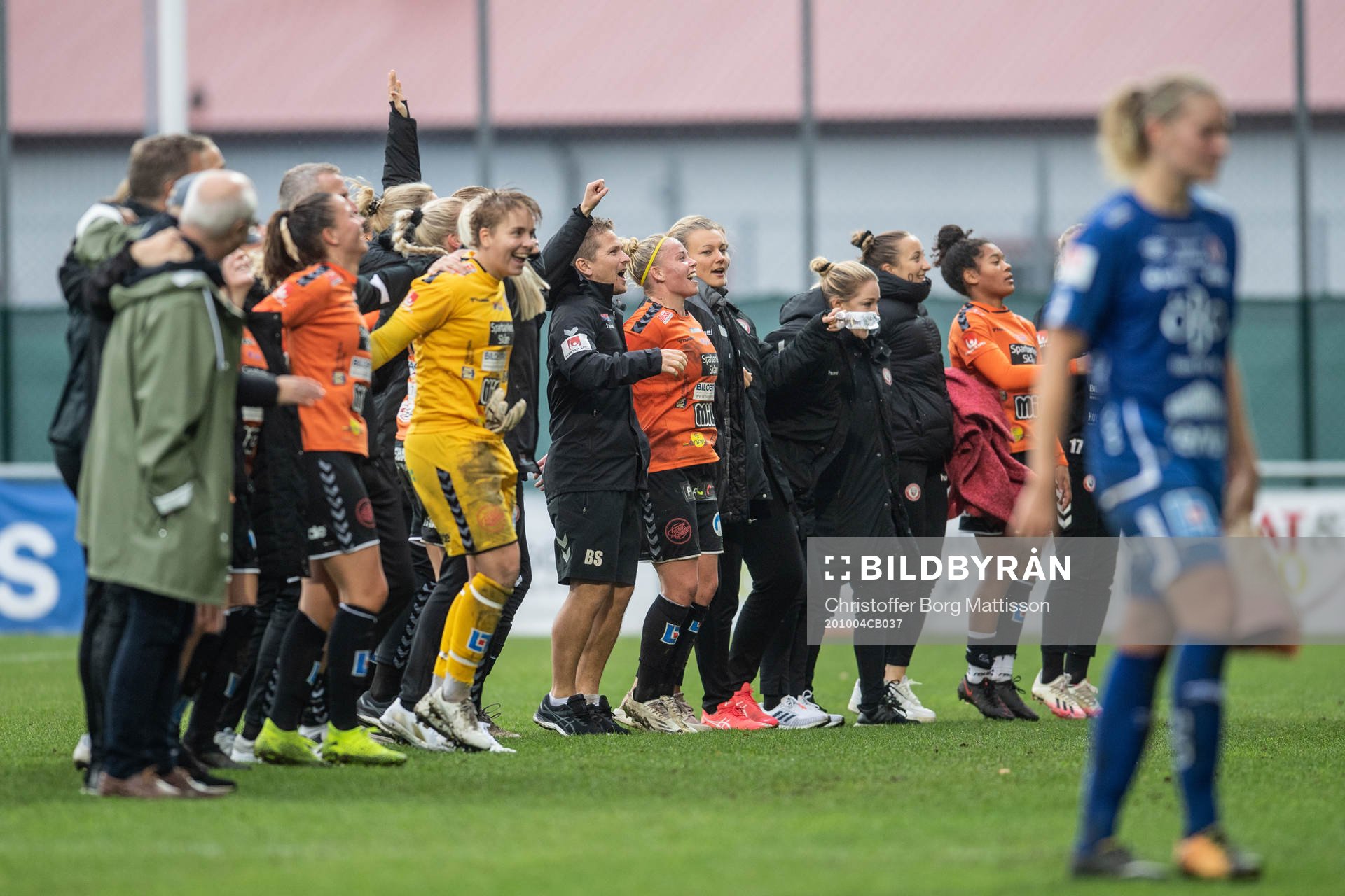 Kristianstads spelare jublar