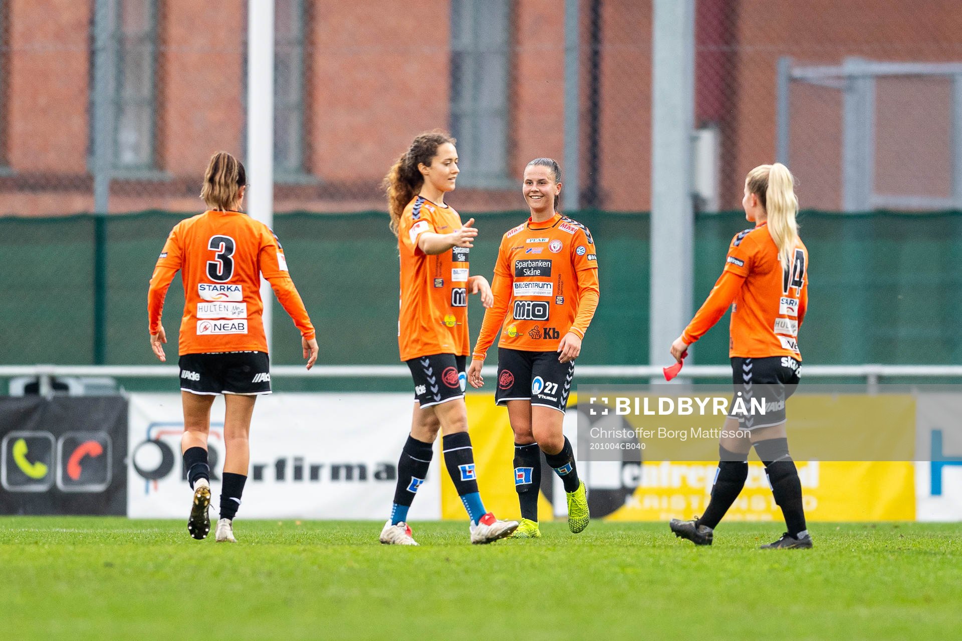 Kristianstads spelare jublar