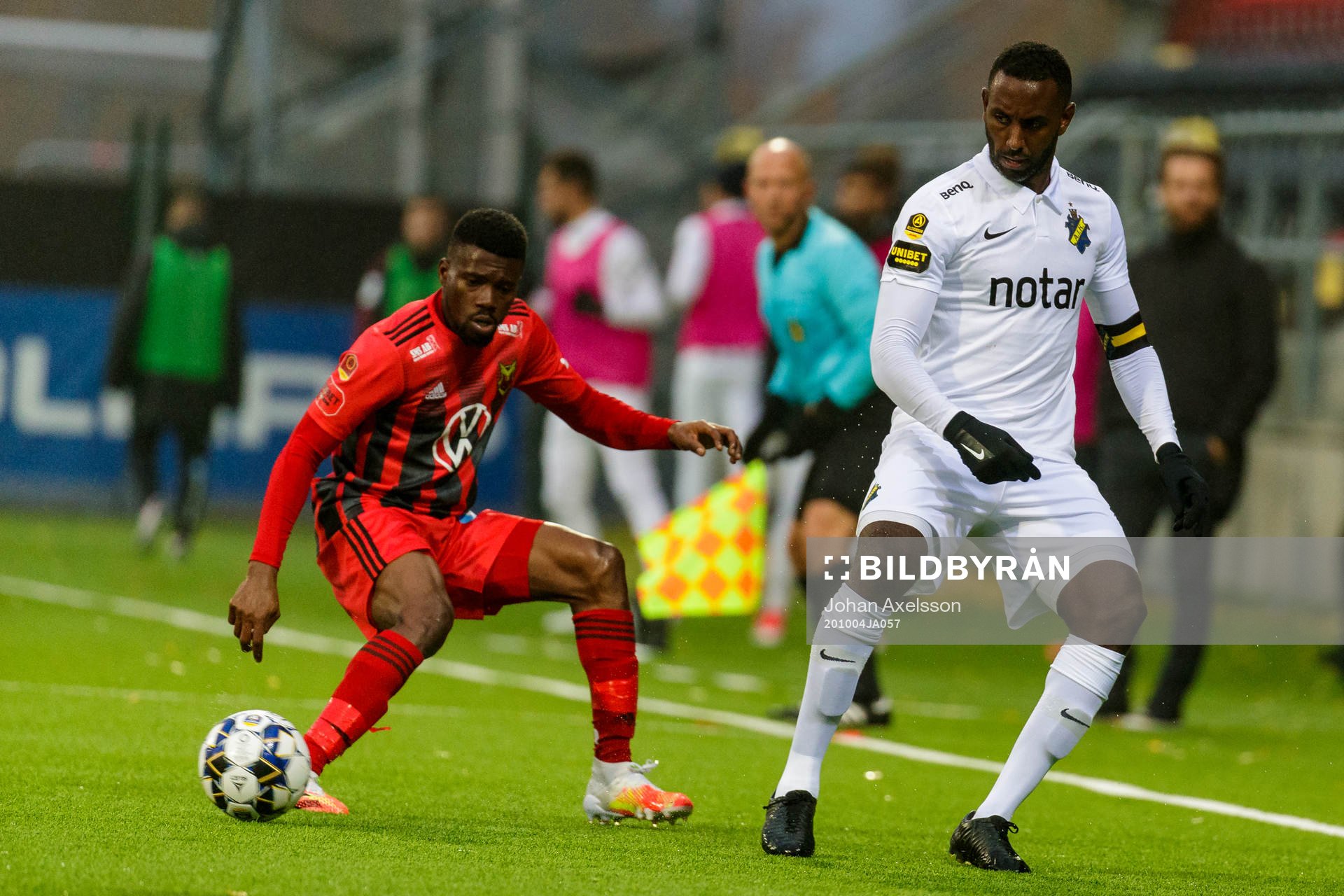 s Henok Goitom  fotbollsmatchen i Allsvenskan mellan