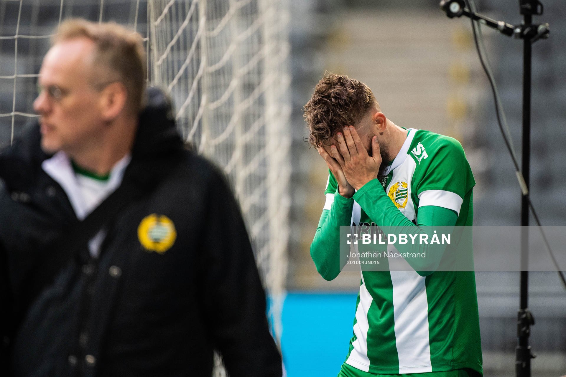 Hammarbys Simon Sandberg deppar