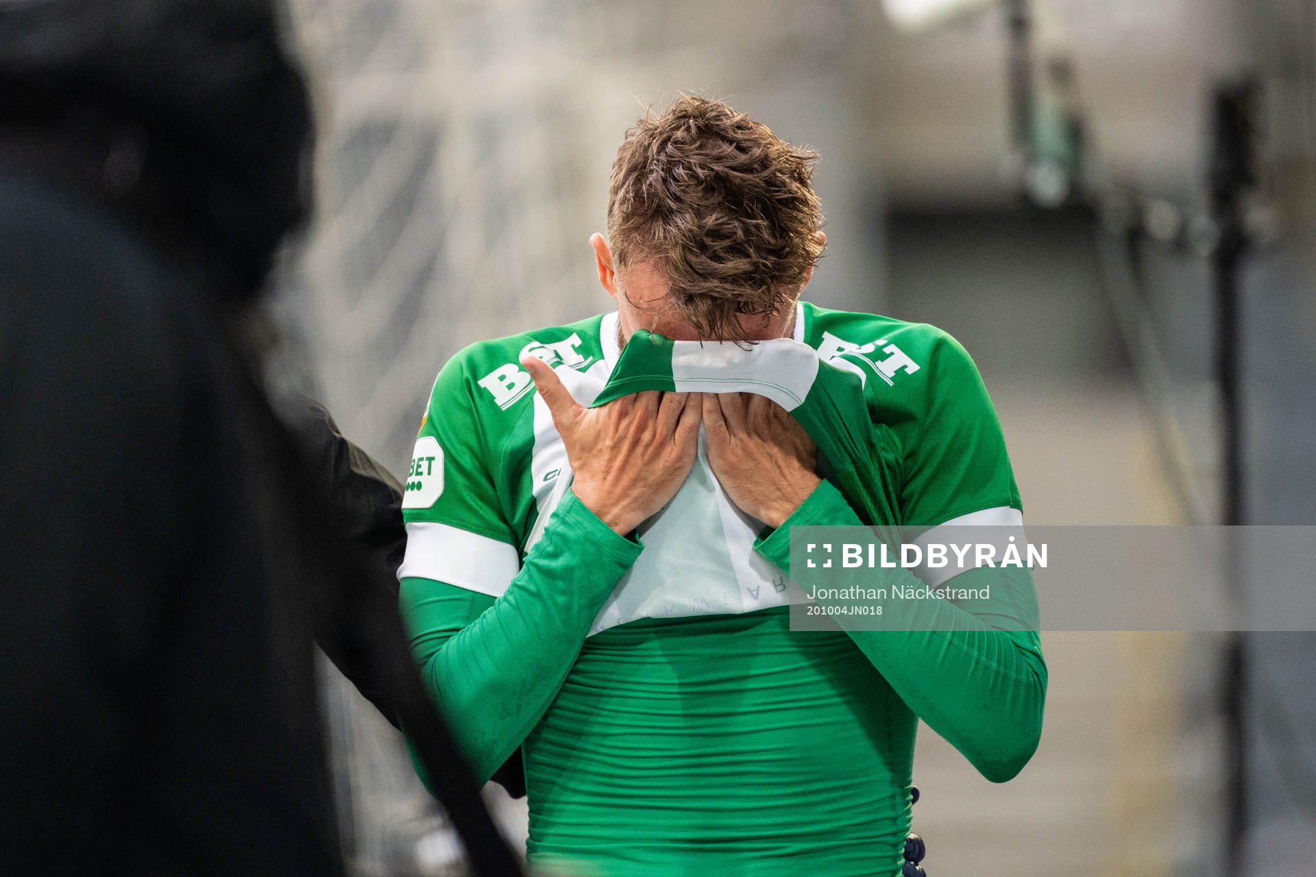 Hammarbys Simon Sandberg deppar