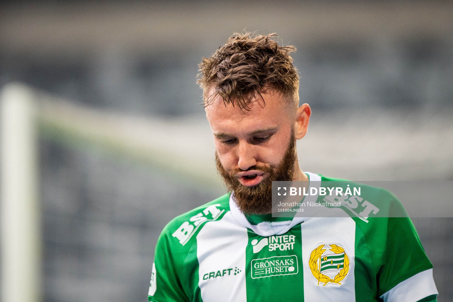 Hammarbys Simon Sandberg deppar