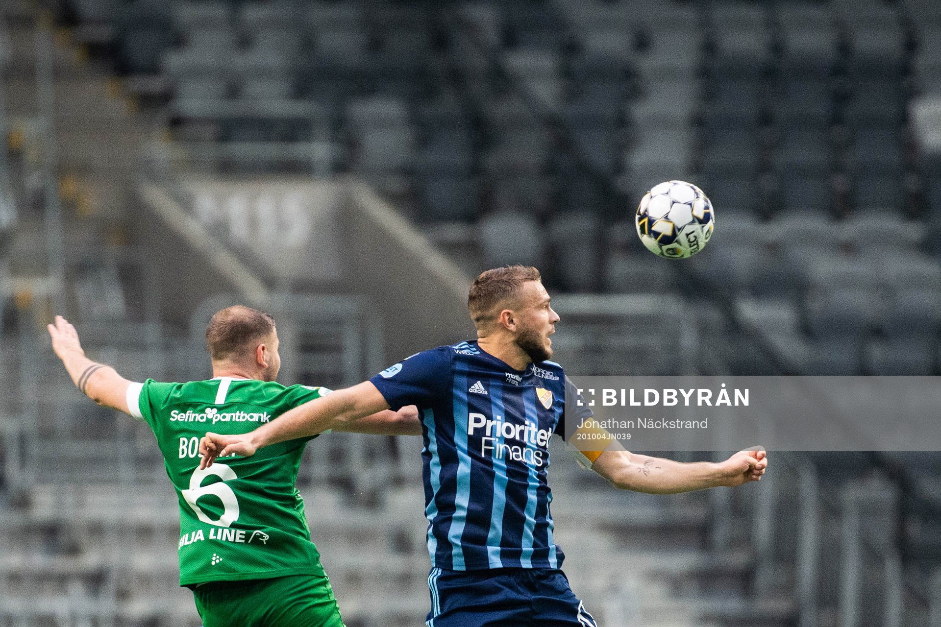 Hammarbys Darijan Bojanic och Djurgårdens Jesper Karlström