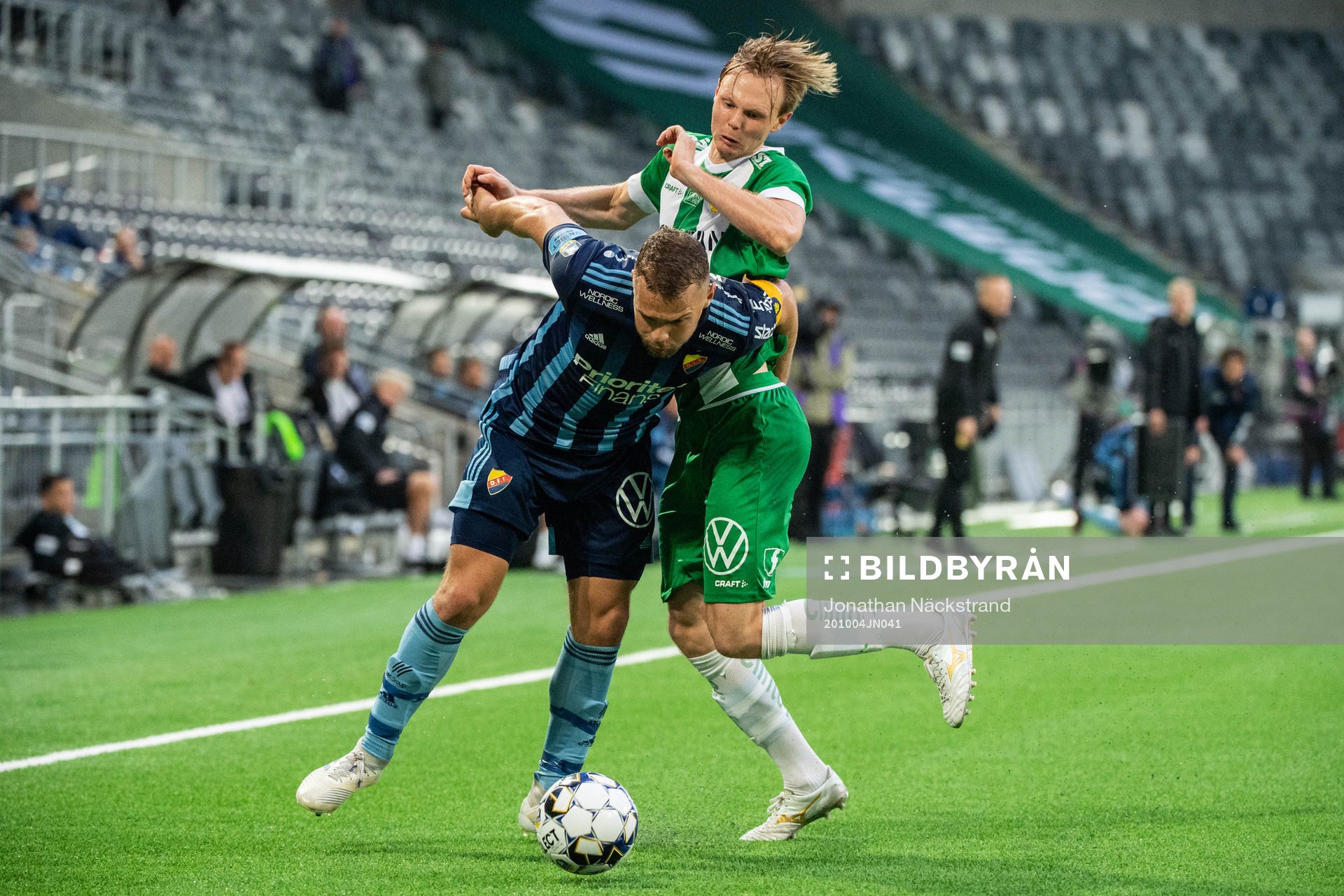 Djurgårdens Jesper Karlström och Hammarbys Tim