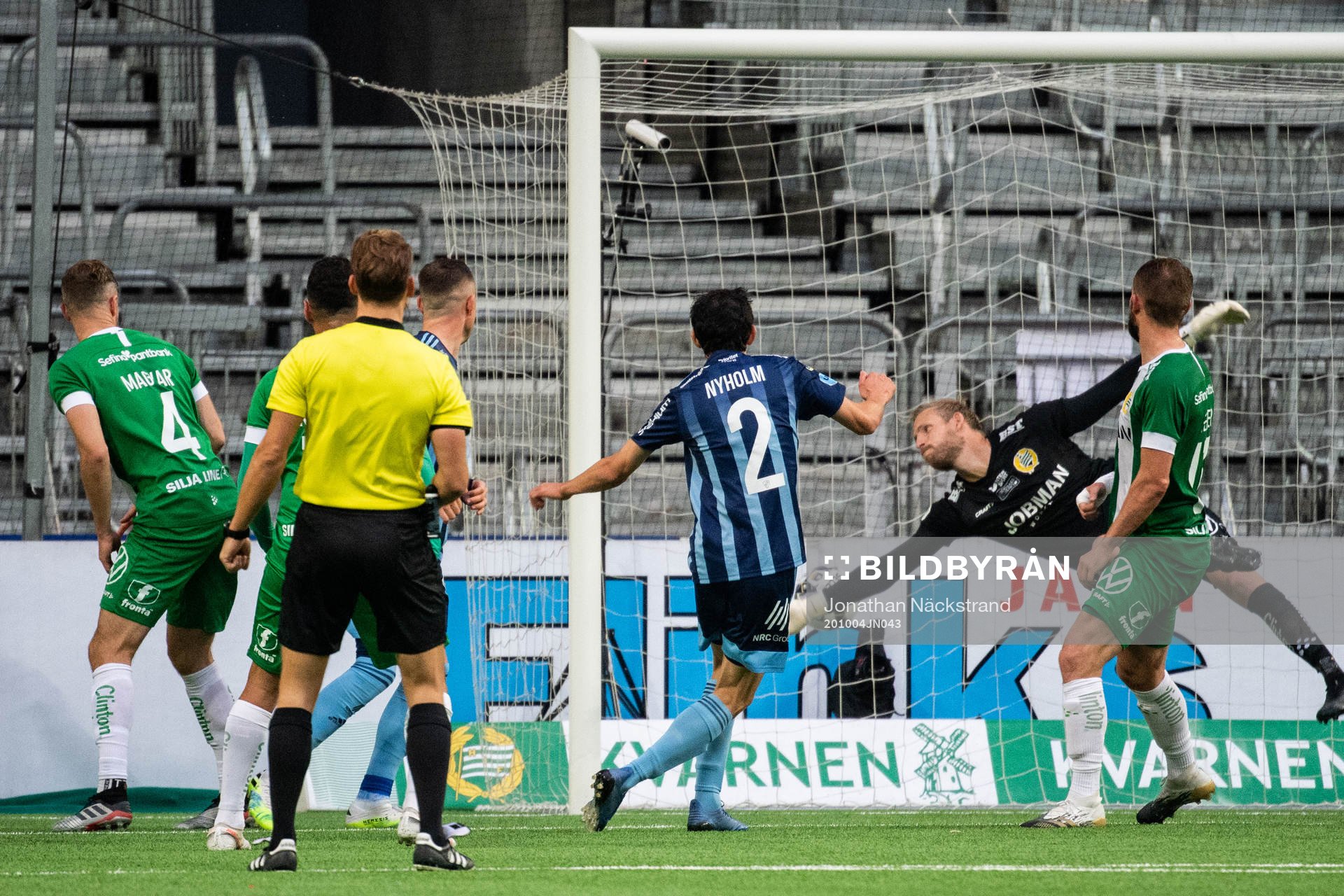 Djurgårdens Jesper Nyholm gör 1-1