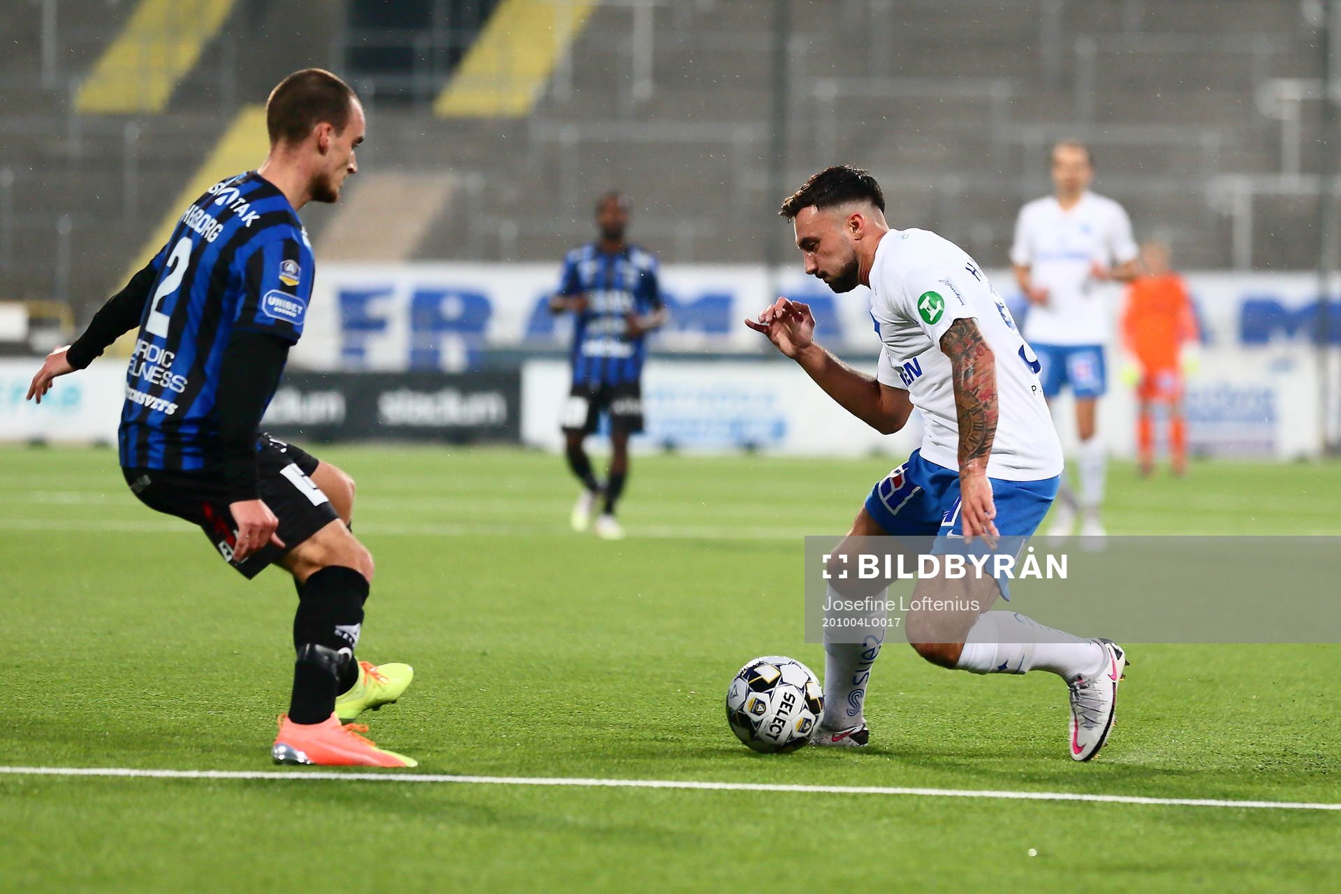 IFK Norrköpings Sead Haksabanovic och Sirius Adam Hellborg