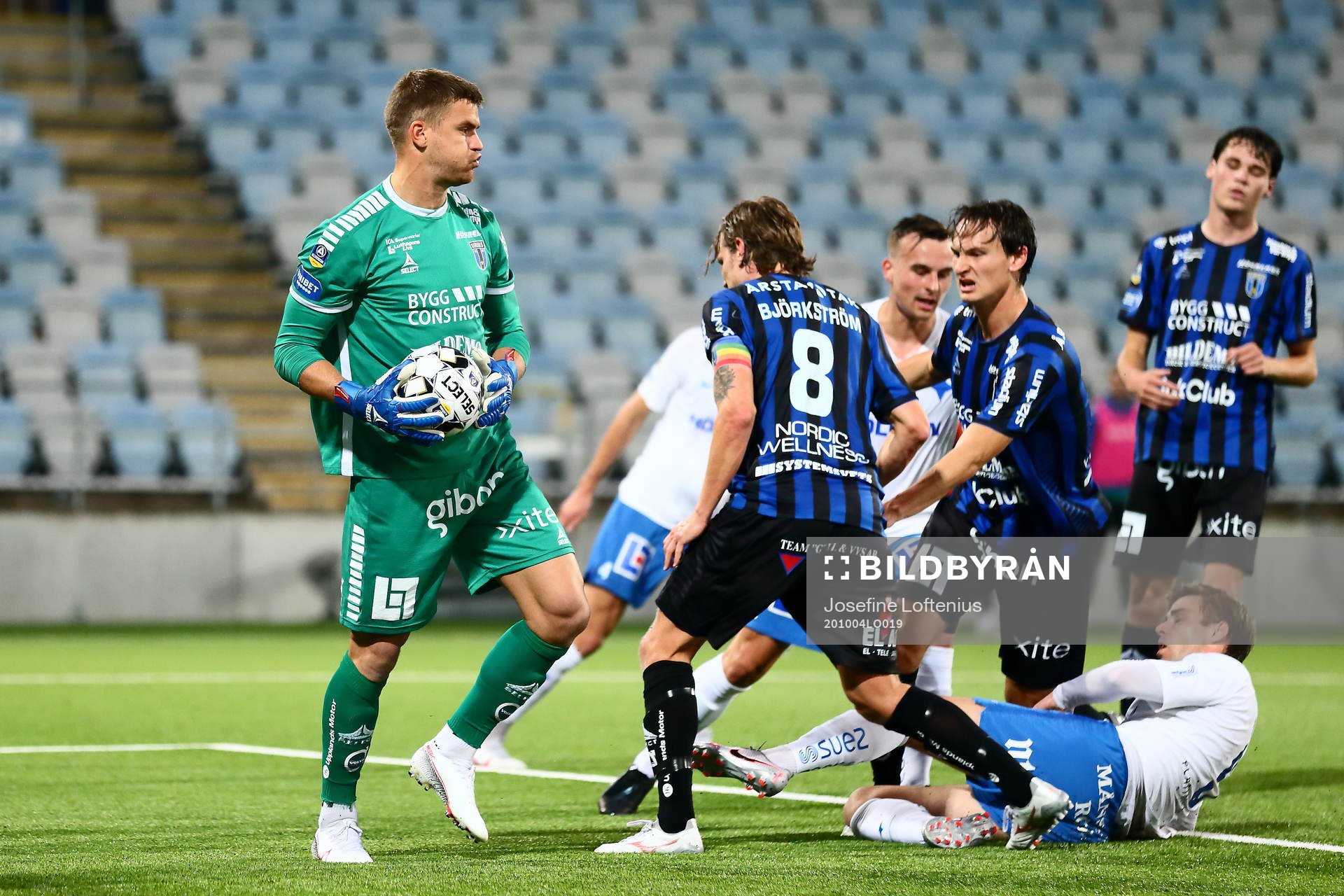 Sirius målvakt Lukas Jonsson