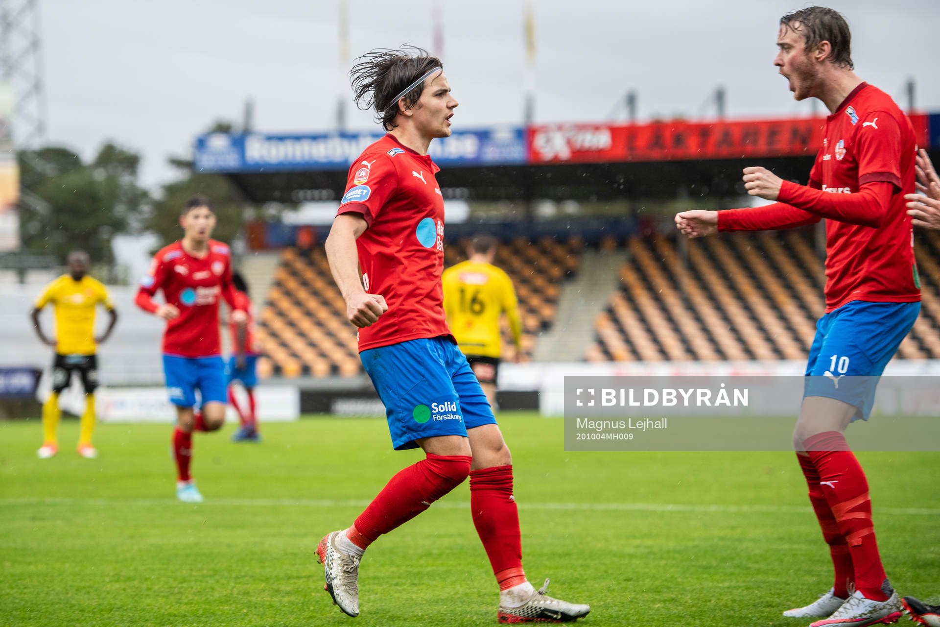 under fotbollsmatchen i Allsvenskan mellan Mjällby och