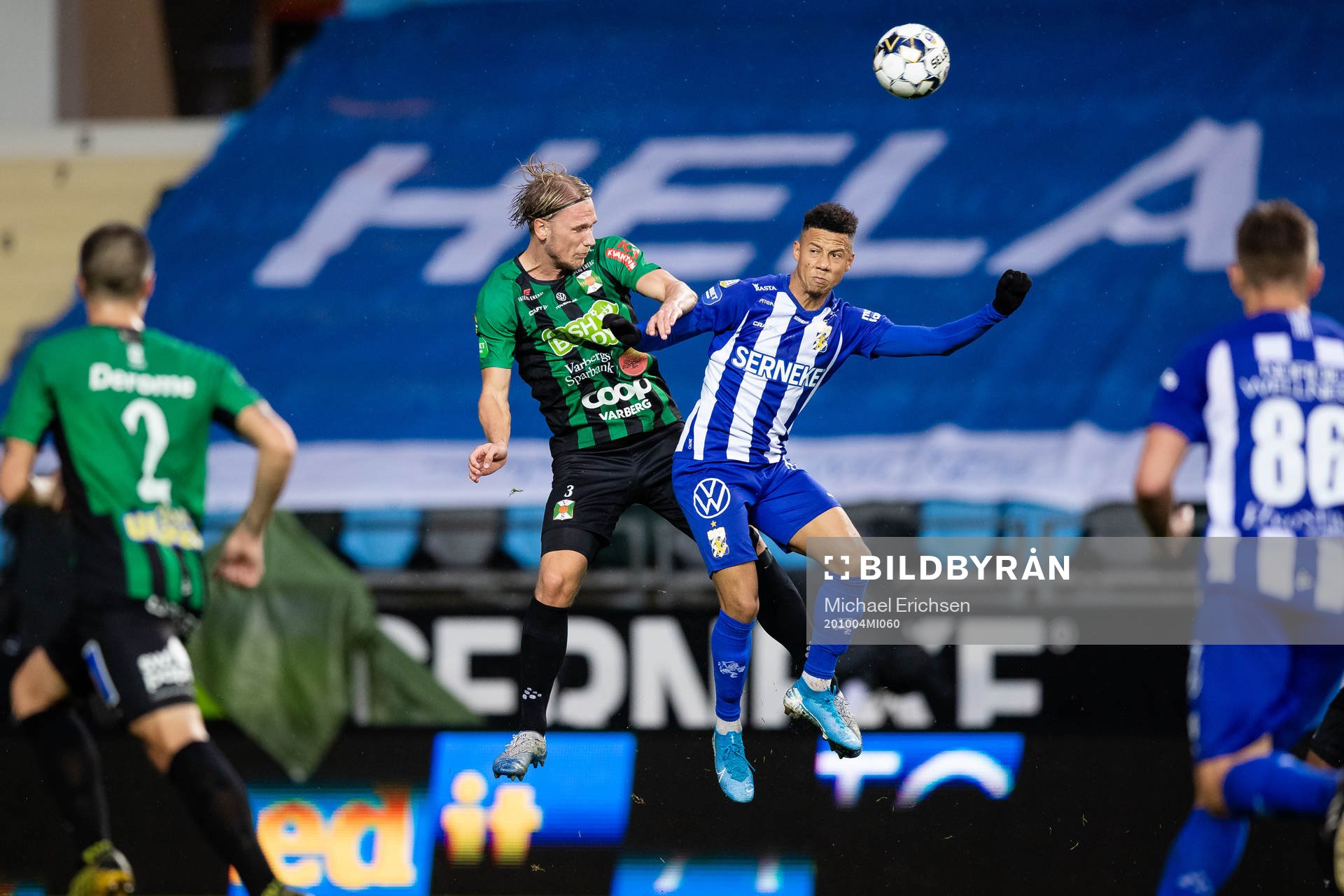 Varbergs Hampus Zachrisson och IFK Göteborg Tobias Sana