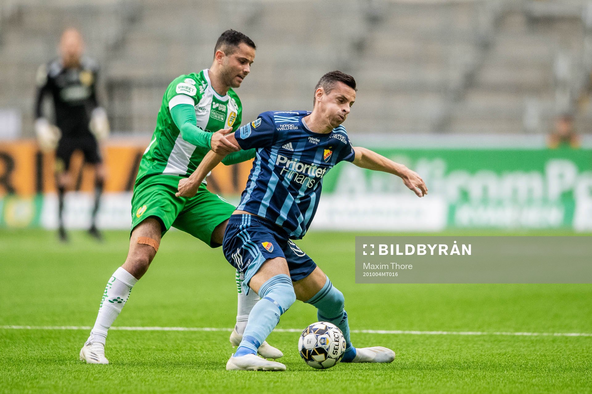 Hammarbys Mohanad Jeahze och Djurgårdens Haris Radetinac