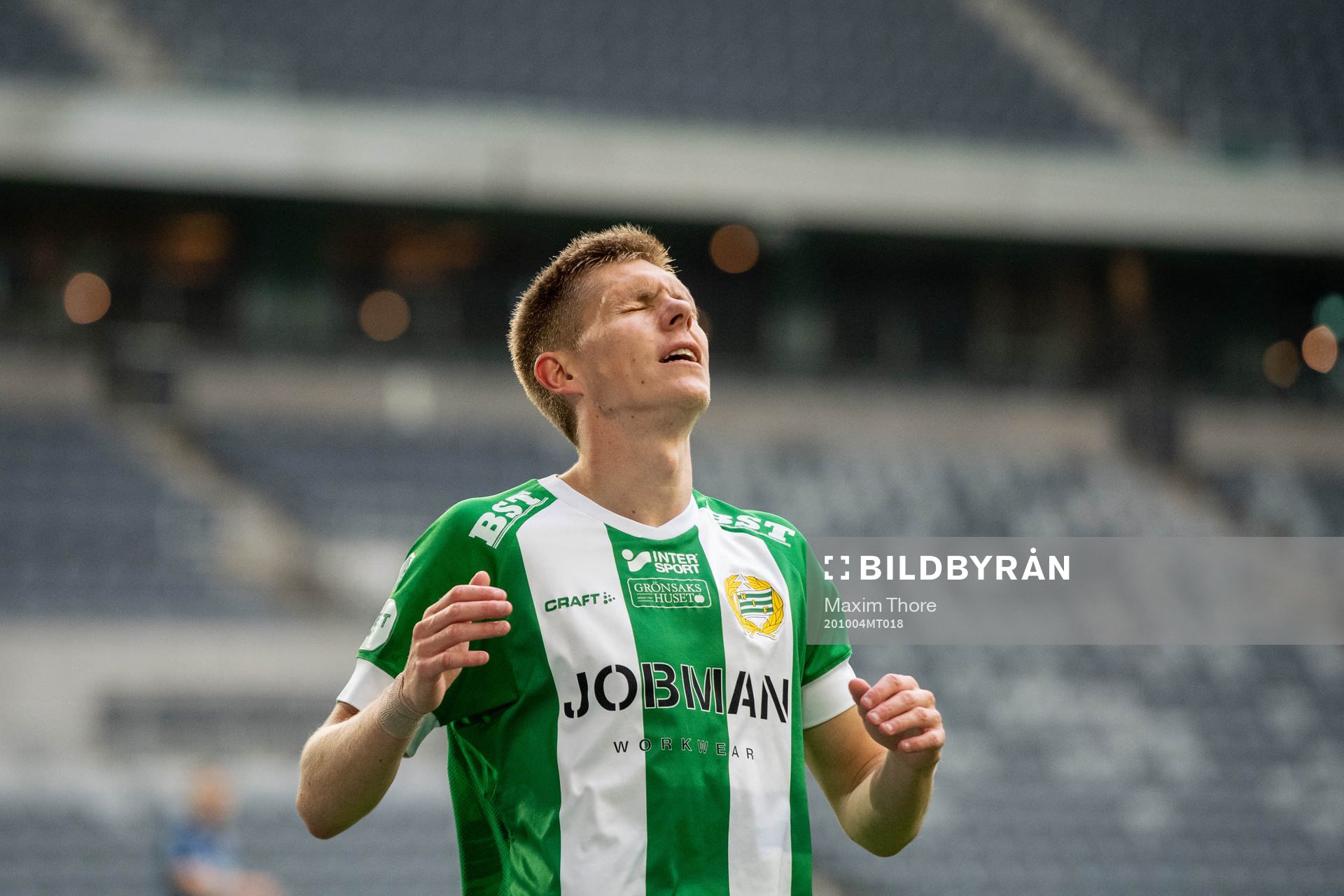 Hammarbys Aron Johansson deppar