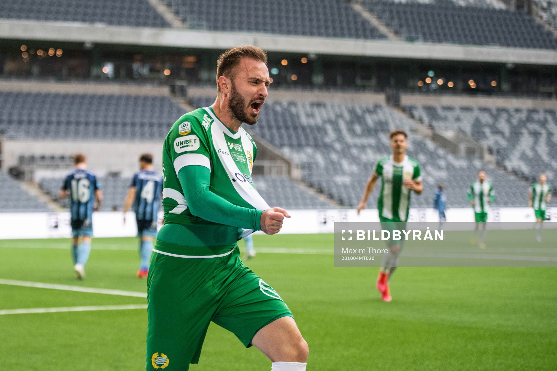 Hammarbys Muamer Tankovic jublar