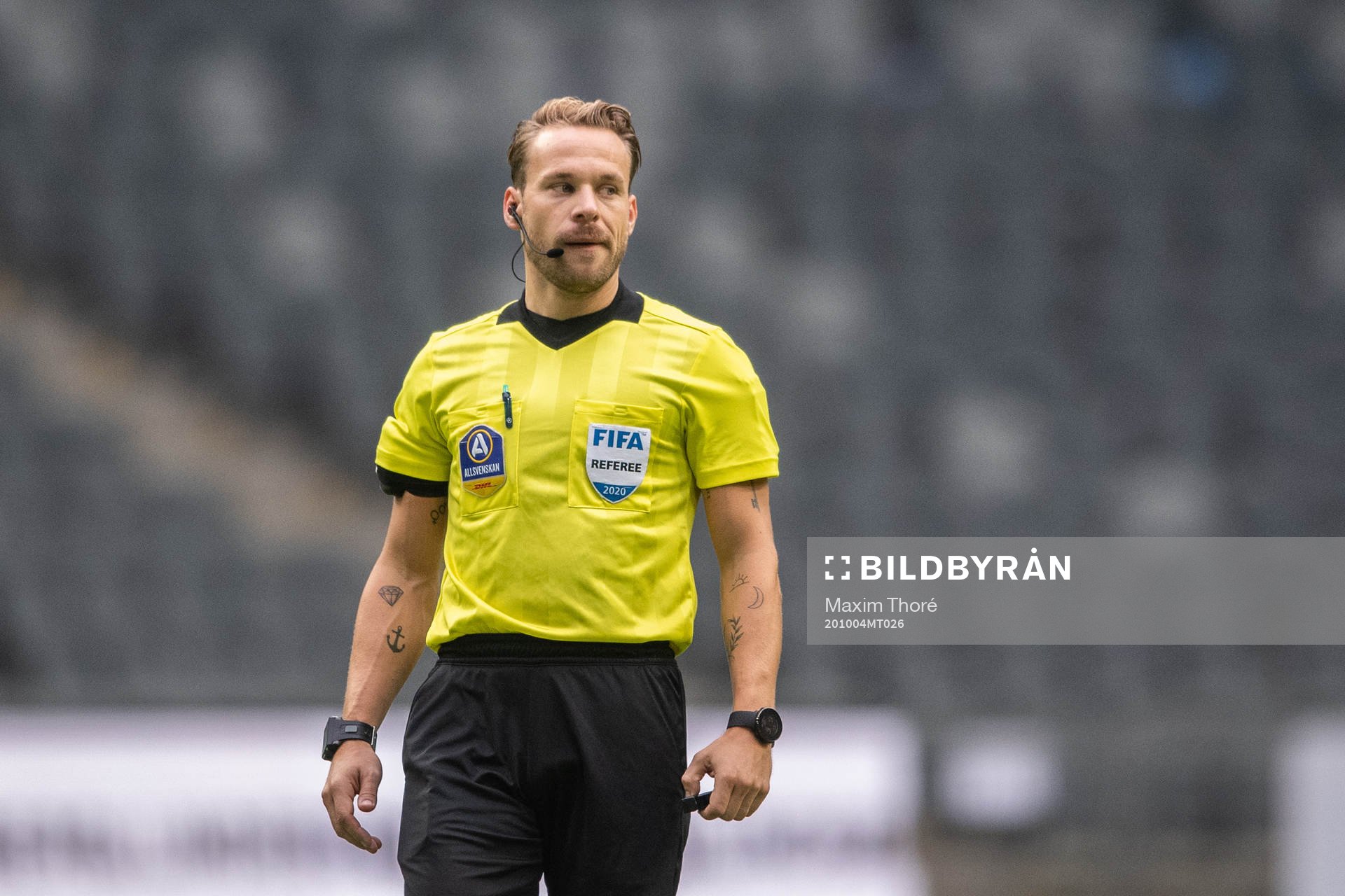 under fotbollsmatchen i Allsvenskan mellan Hammarby och