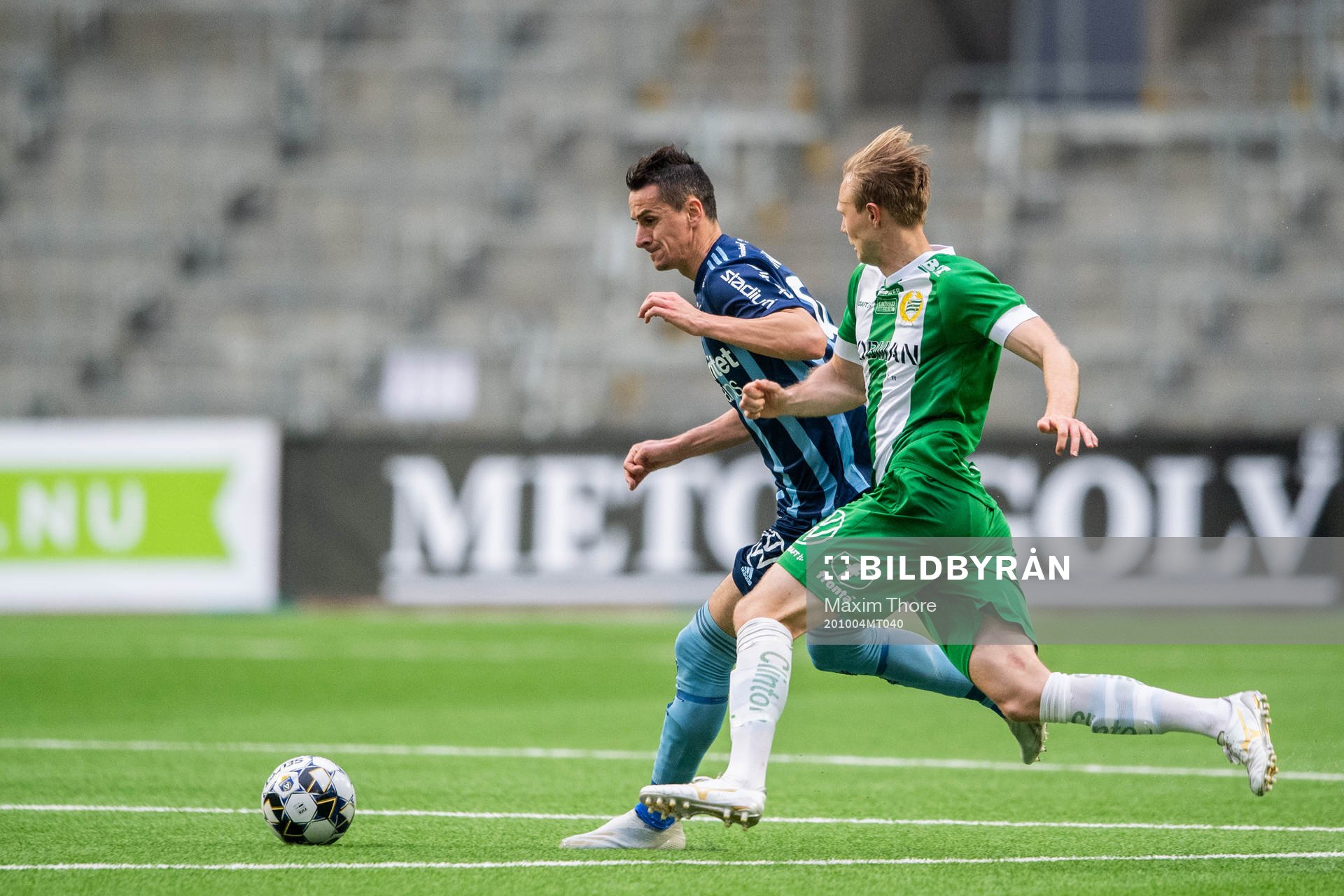 Djurgårdens Haris Radetinac och Hammarbys Tim Söderström