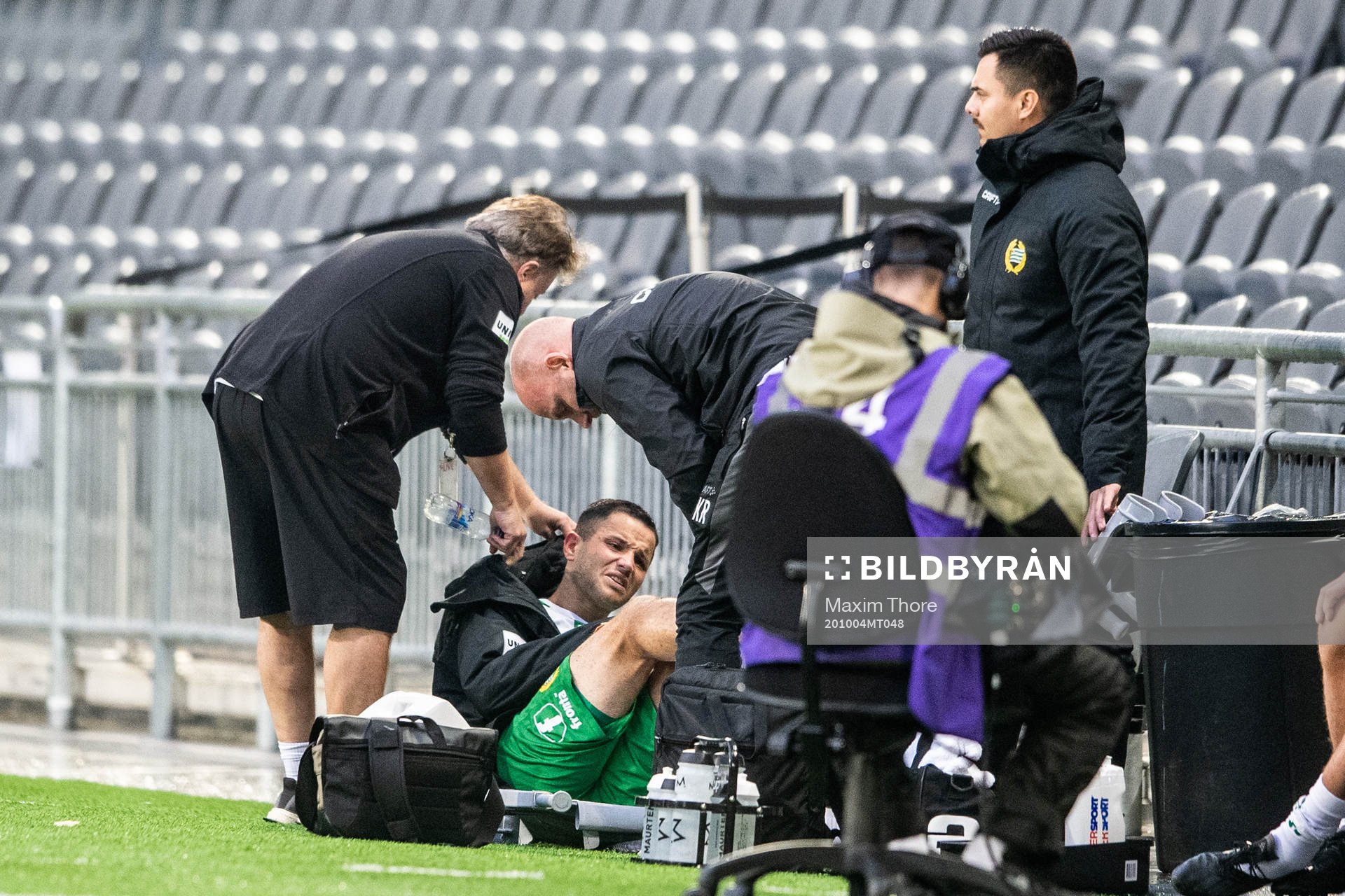 Hammarbys Mohanad Jeahze får läkarvård