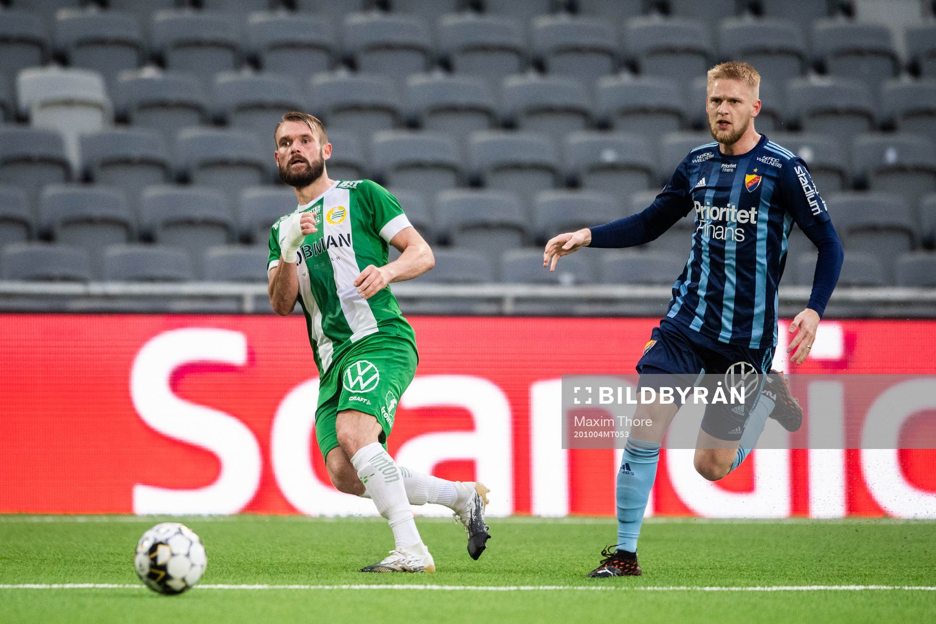 Hammarbys Mads Fenger Nielsen och Djurgårdens Kalle