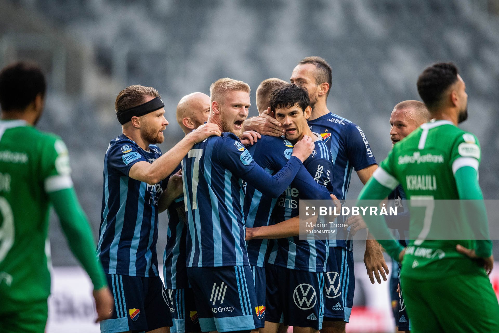 Djurgårdens Jesper Nyholm jublar