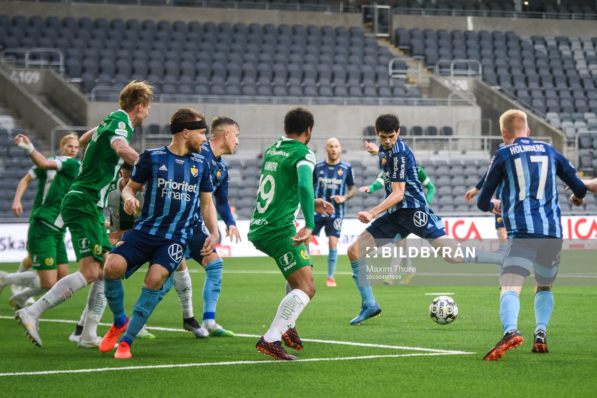 Djurgårdens Jesper Nyholm gör 1-1