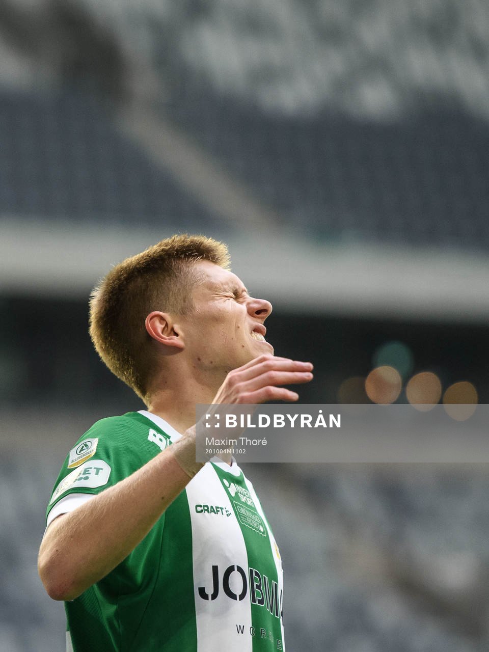 Hammarbys Aron Johansson deppar