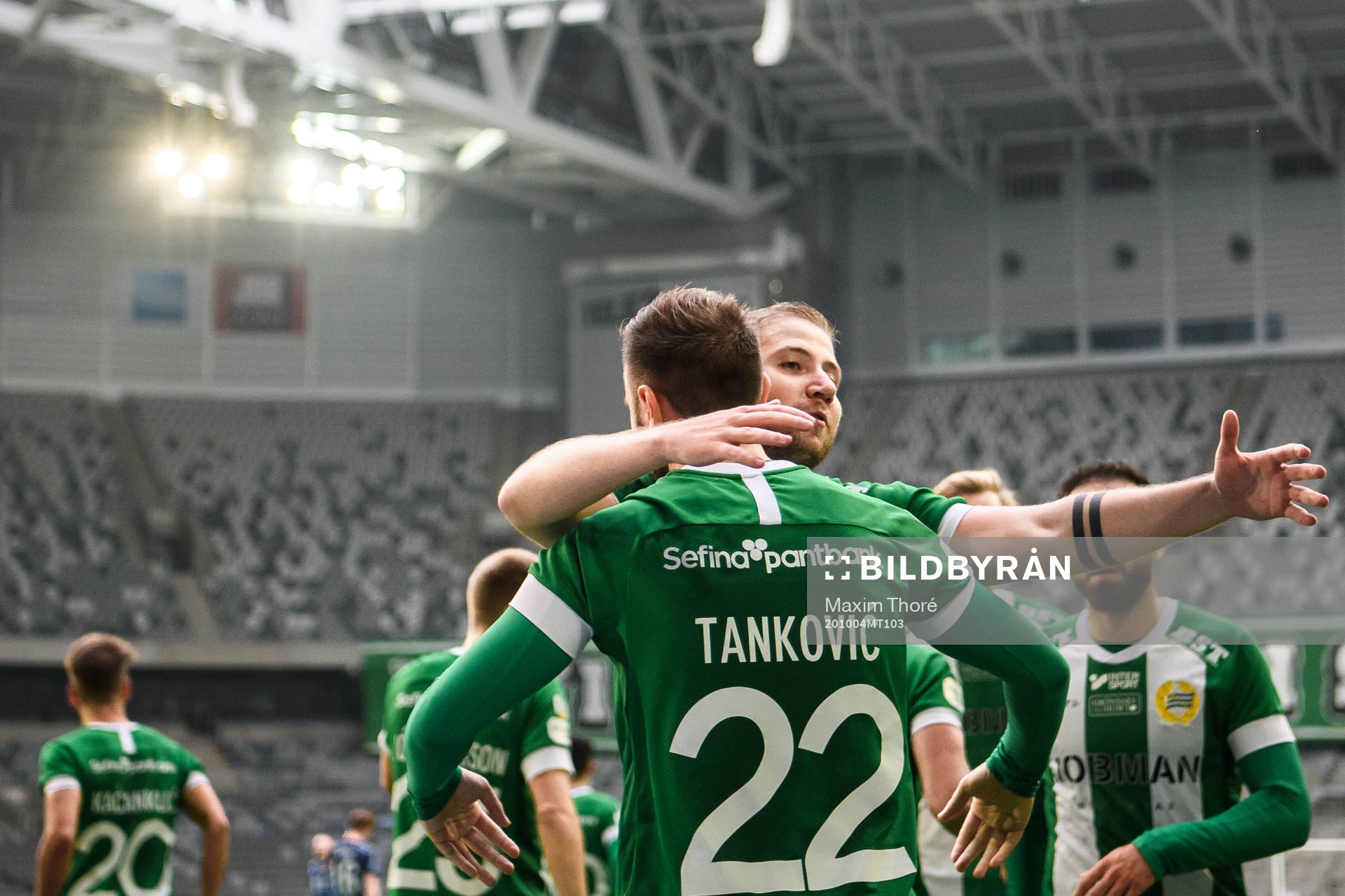 under fotbollsmatchen i Allsvenskan mellan Hammarby och