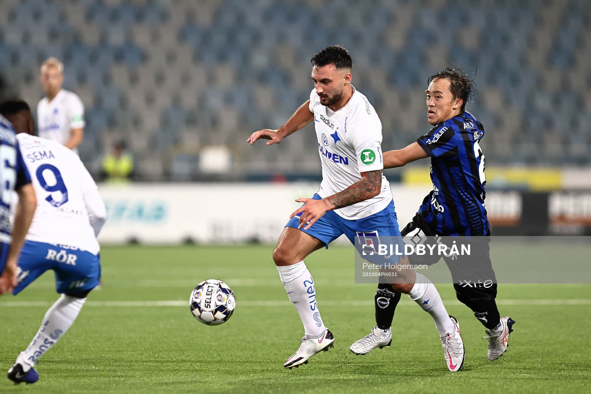 IFK Norrköpings Sead Haksabanovic och Sirius Yukiya Sugita