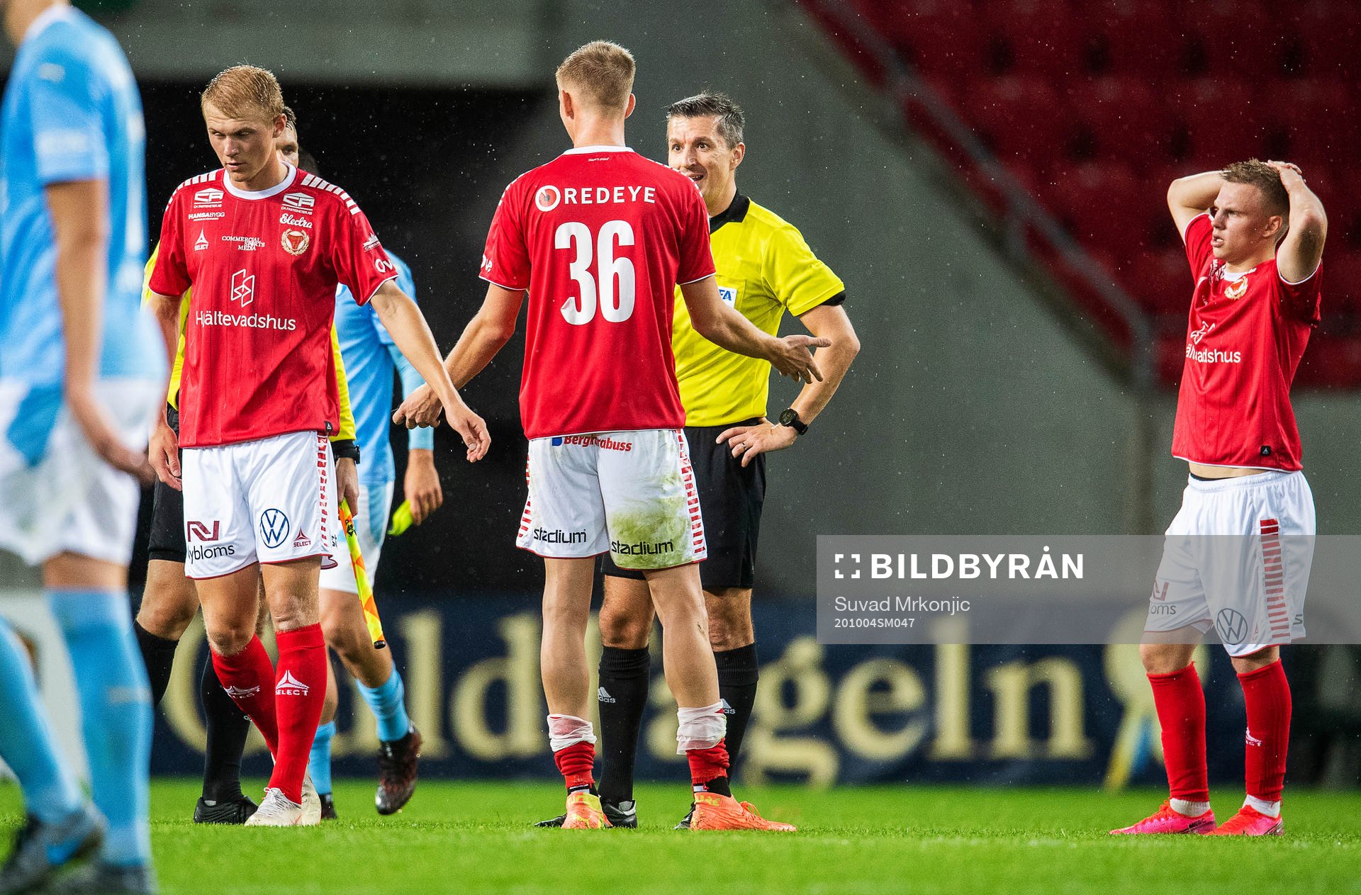 Kalmars Isak Magnusson, Johan Stenmark och Isak Jansson