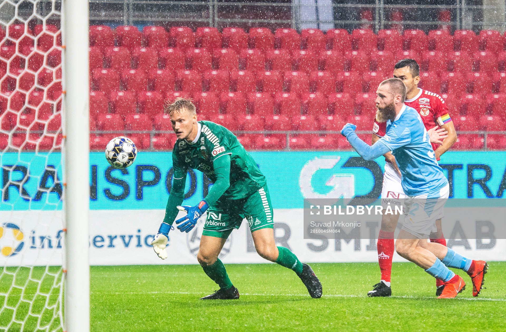 Kalmars målvakt Ole Söderberg och Malmö FFs Jo Inge