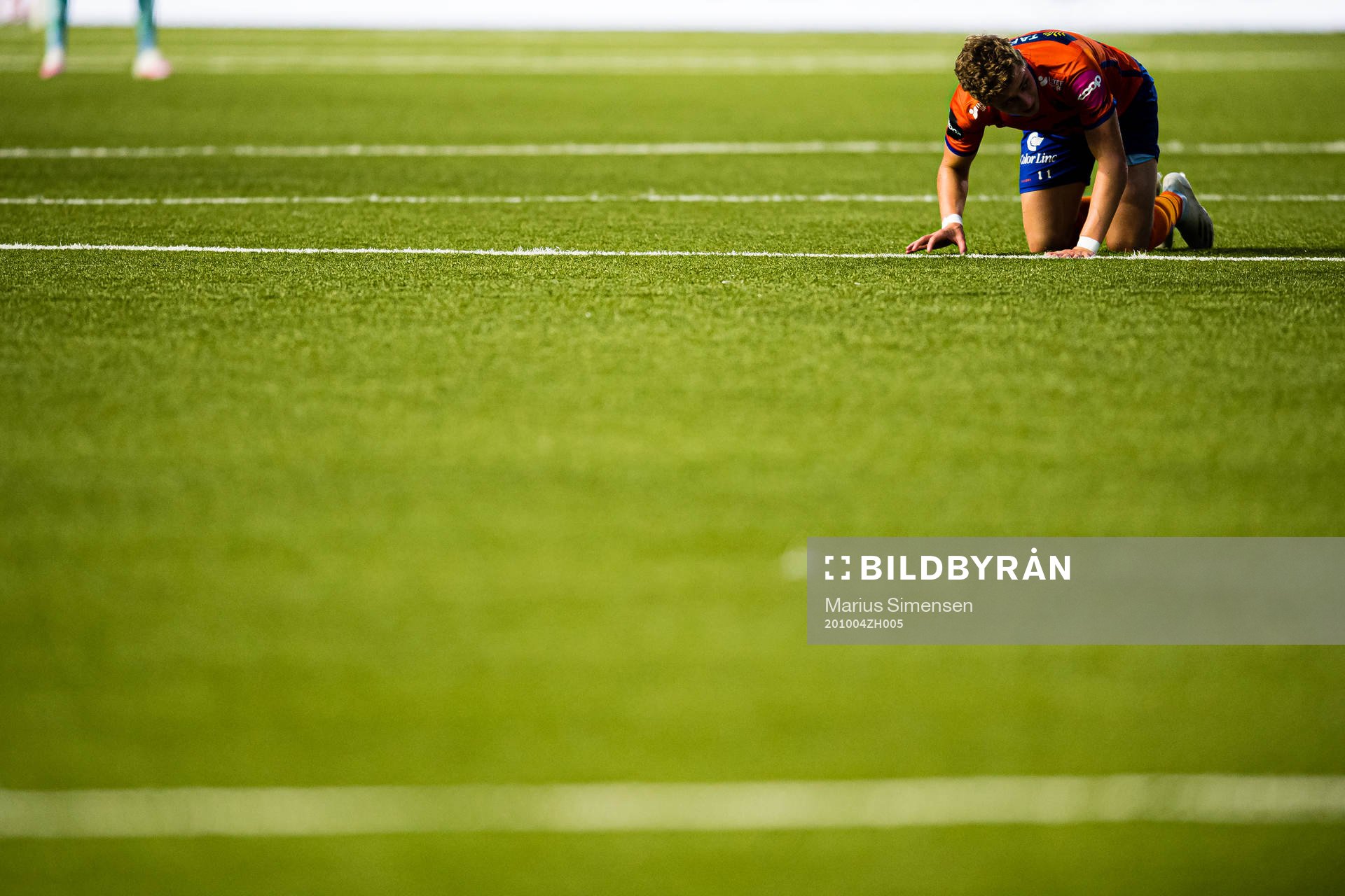 Simen Bolkan Nordli of Aalesund in pain