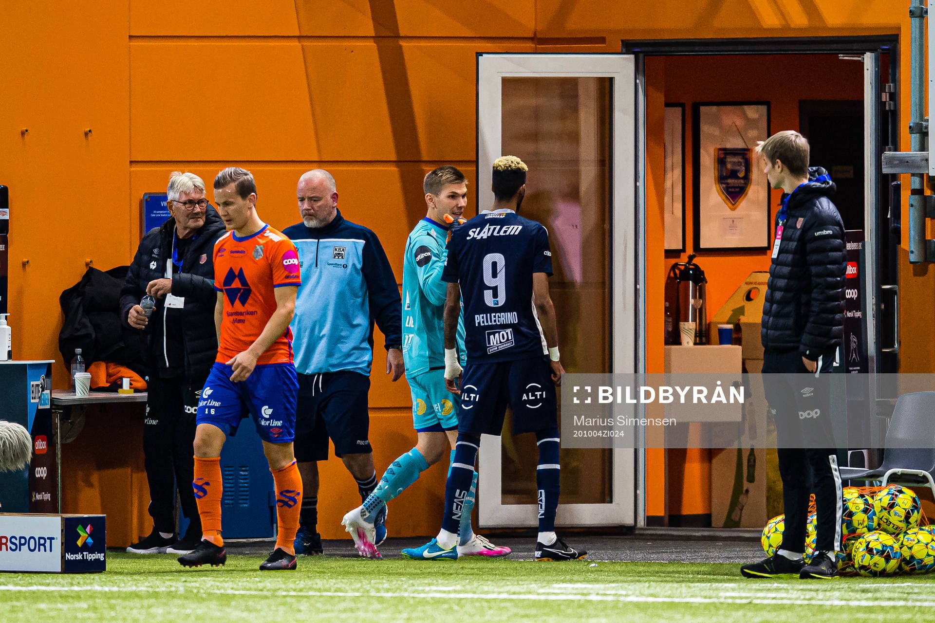 Andreas Lie of Aalesund and Amahl William D'Vaz Pellegrino