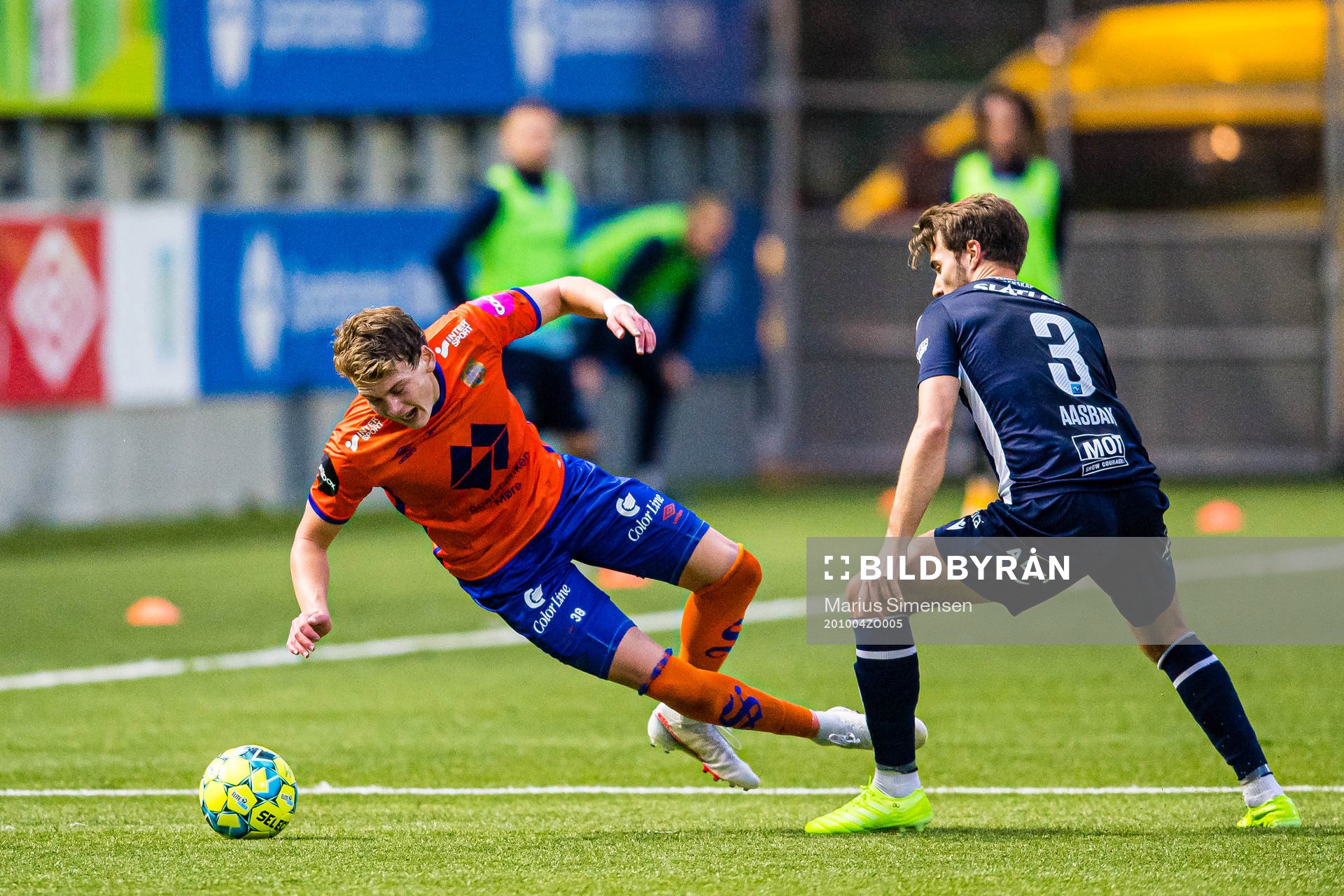 Isak Dybvik Määttä of Aalesund and Christoffer Aasbak of