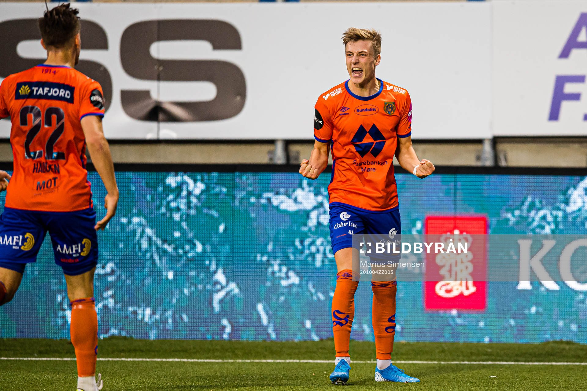 Markus Seehusen Karlsbakk of Aalesund celebrates