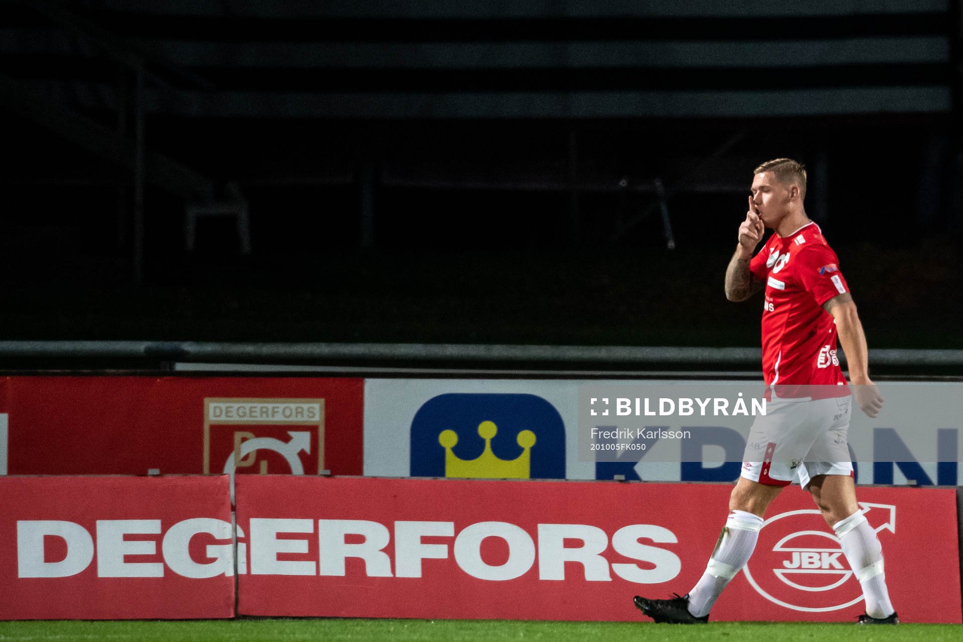 Degerfors Victor Edvardsen jublar