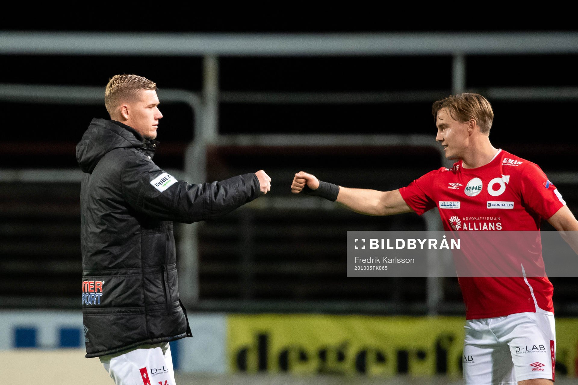 Degerfors Victor Edvardsen jublar