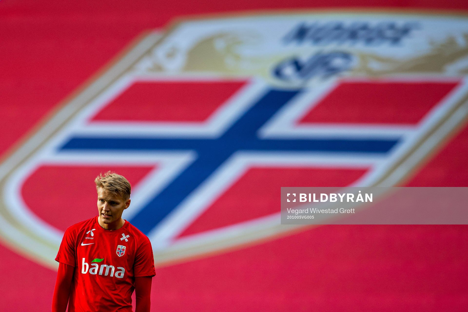 Martin Ødegaard of the Norwegian national football team